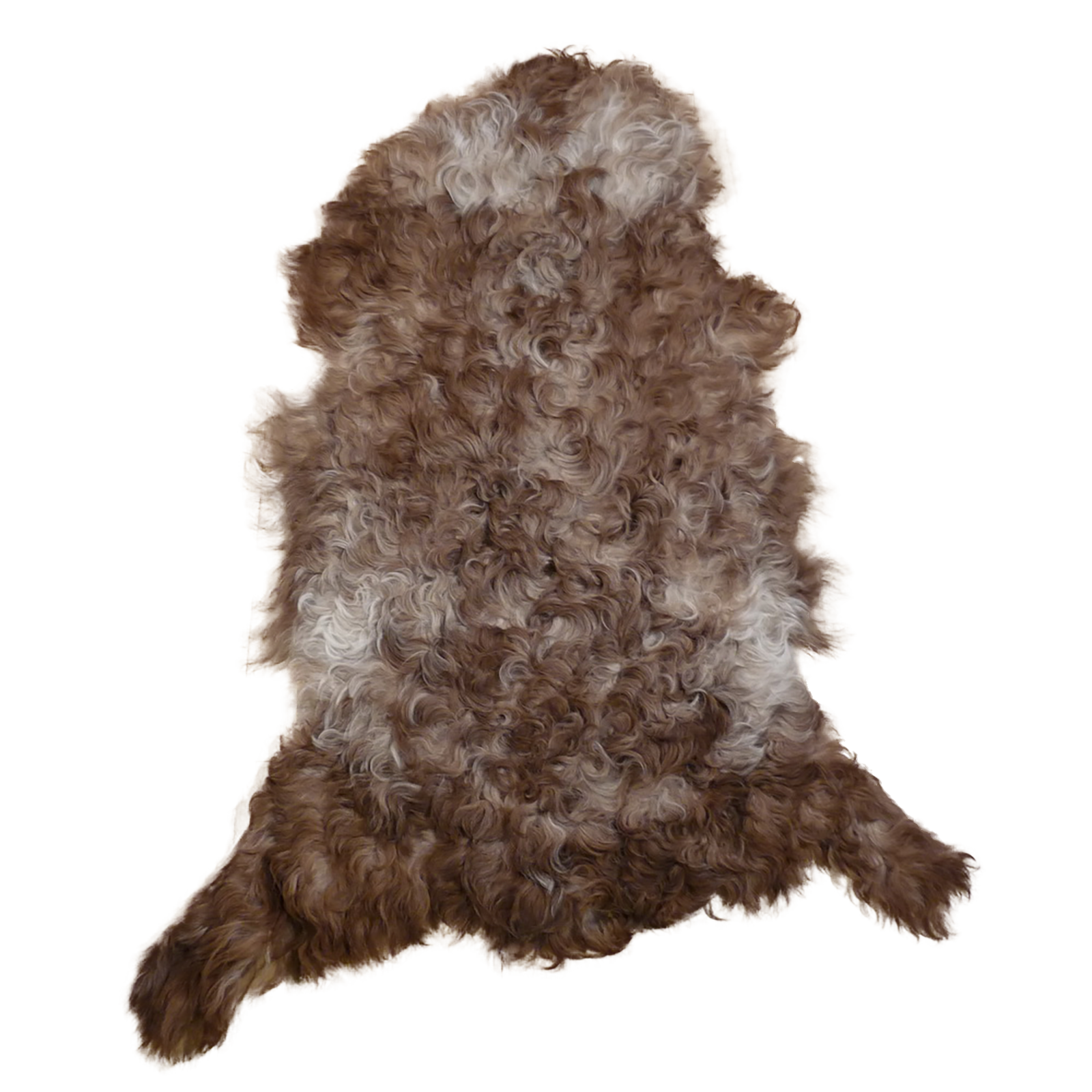 Gotlandfell braun - grau - weiss 80x60cm #12883