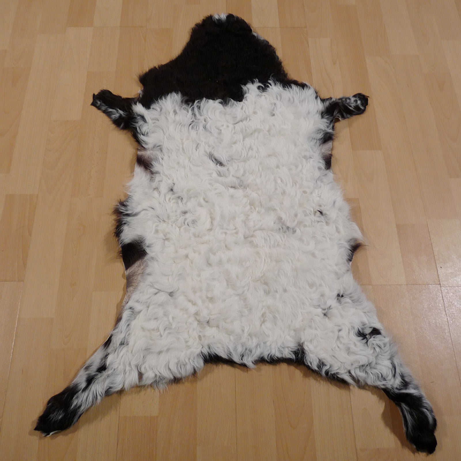 Gotlandfell weiss - schwarz 90x70cm #12900