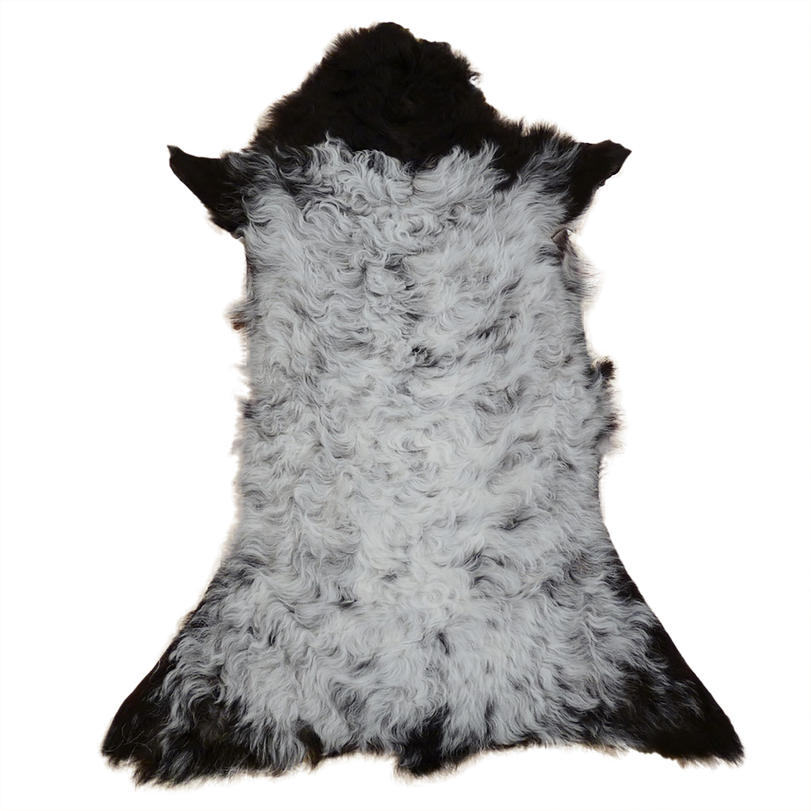 Gotlandfell weiss - schwarz 80x55cm #12905
