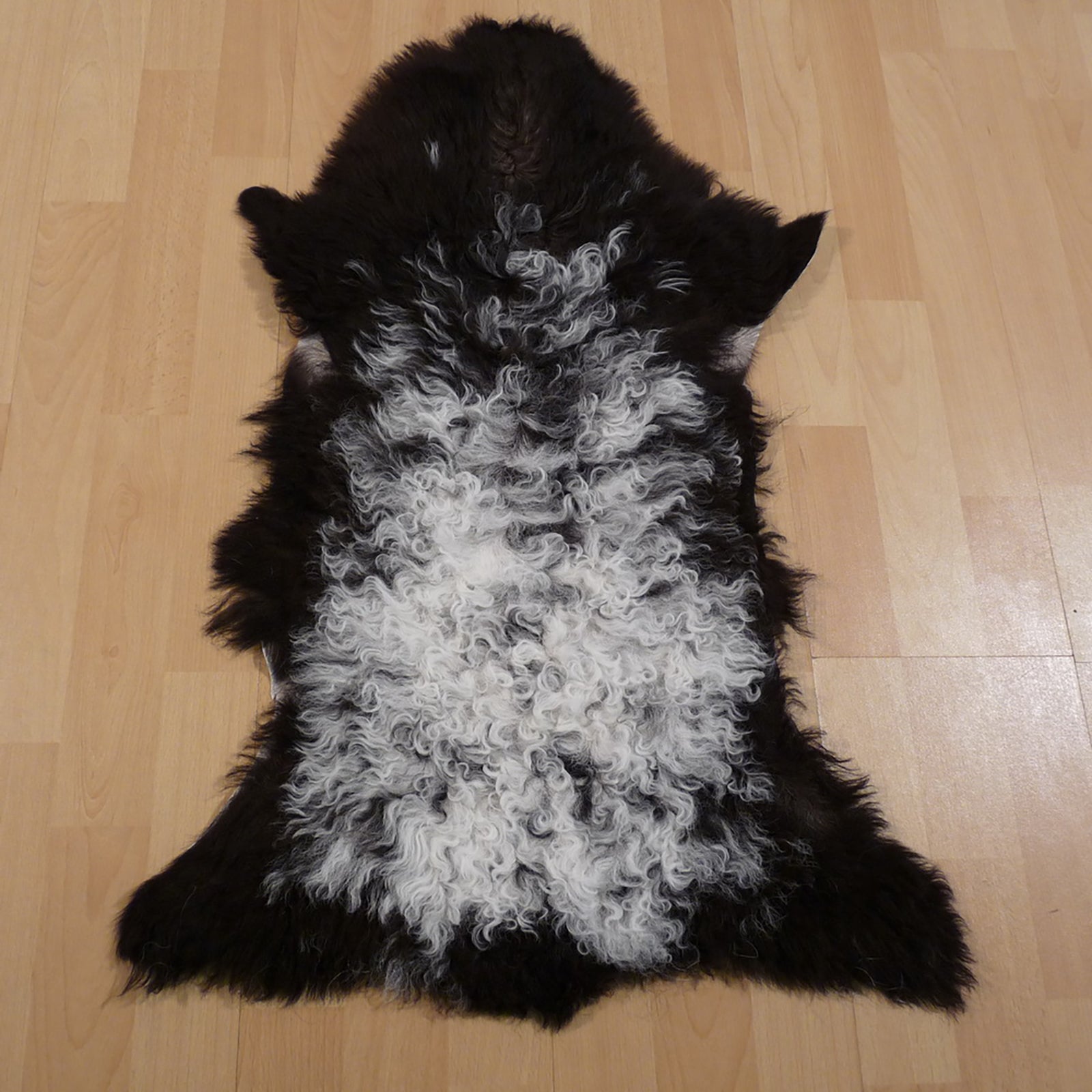 Gotlandfell schwarz - weiss 80x55cm #12916