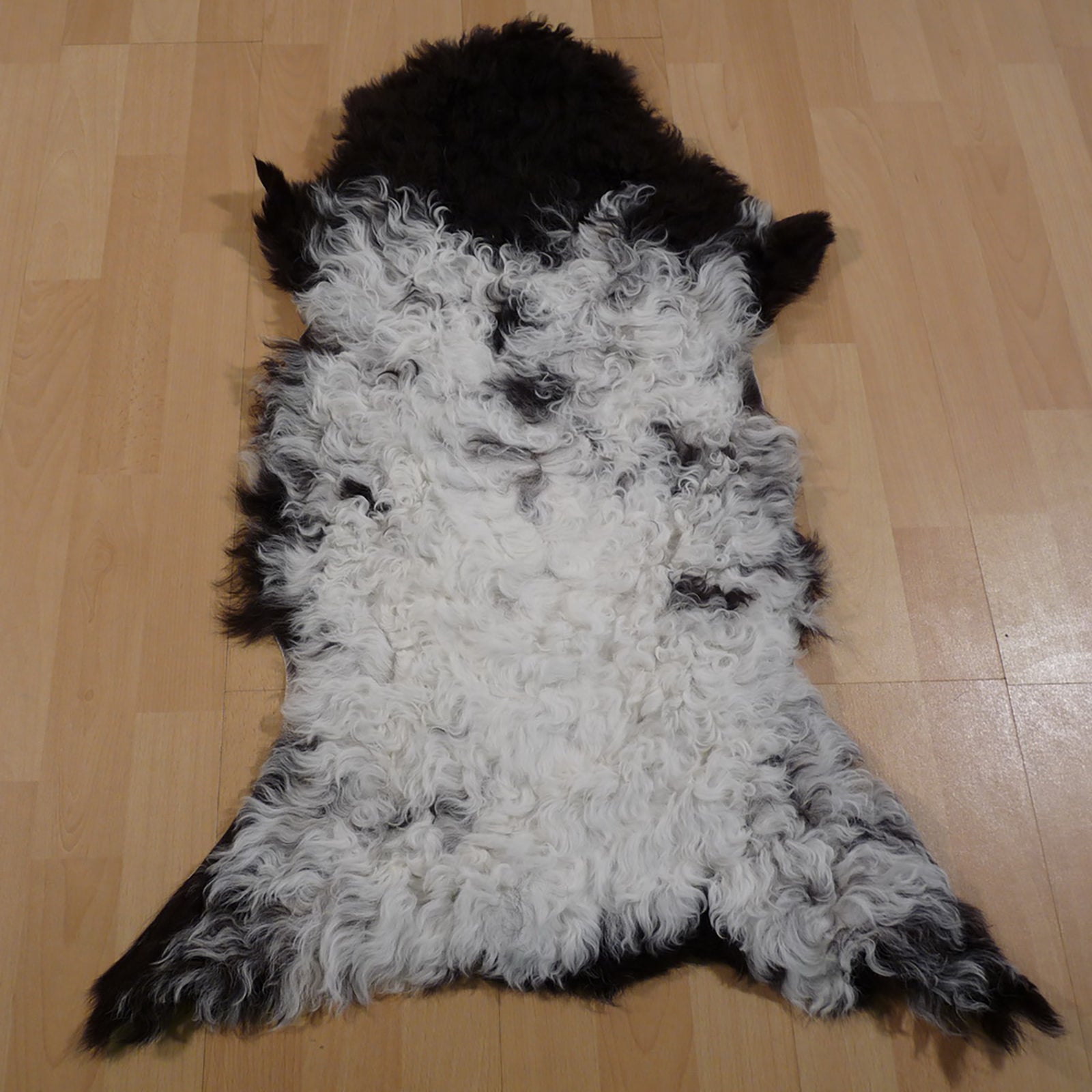Gotlandfell schwarz - weiss 85x60cm #12922