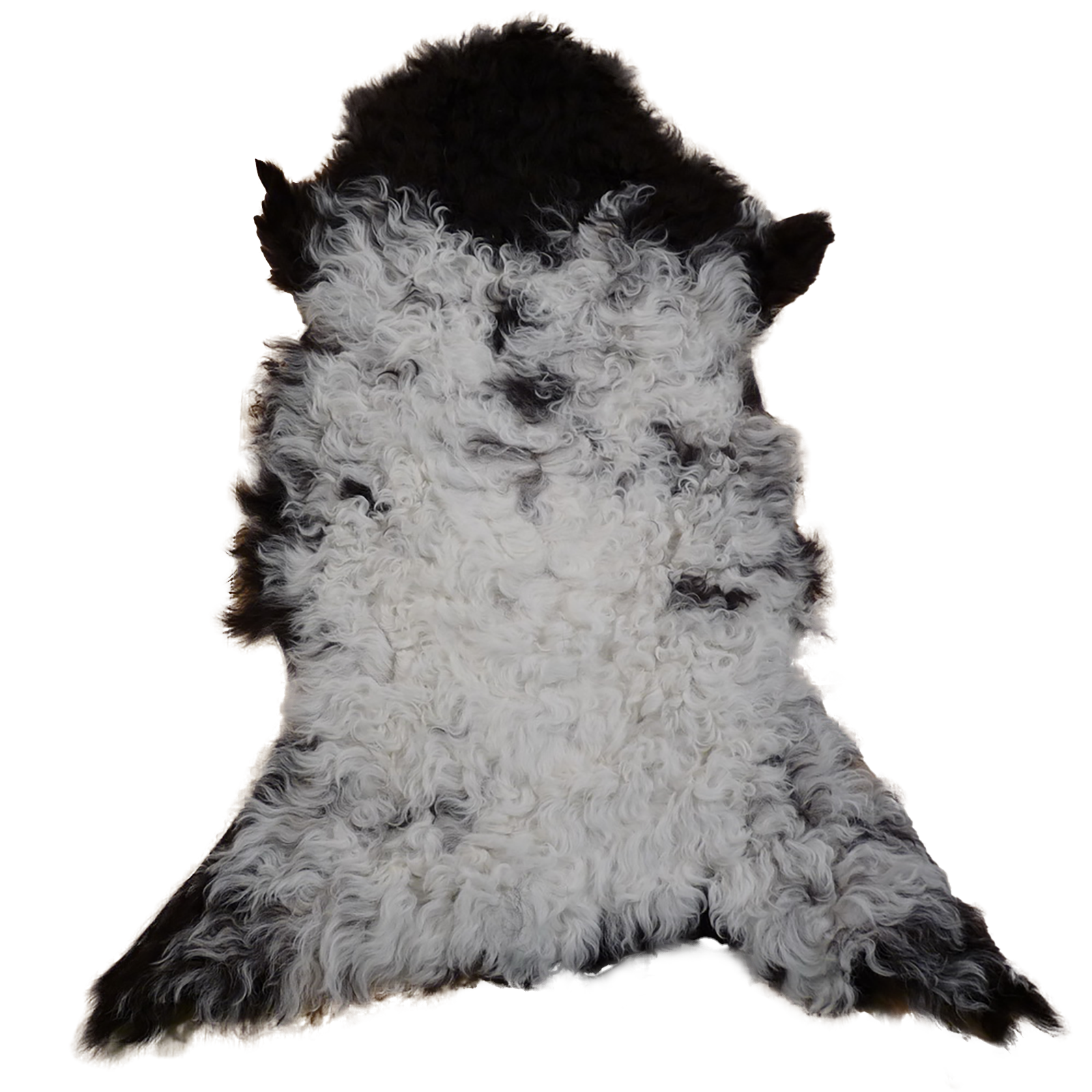 Gotlandfell schwarz - weiss 85x60cm #12922