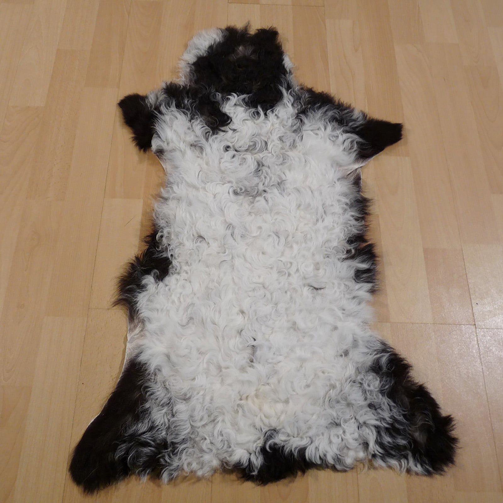 Gotlandfell schwarz - weiss 80x50cm #12926