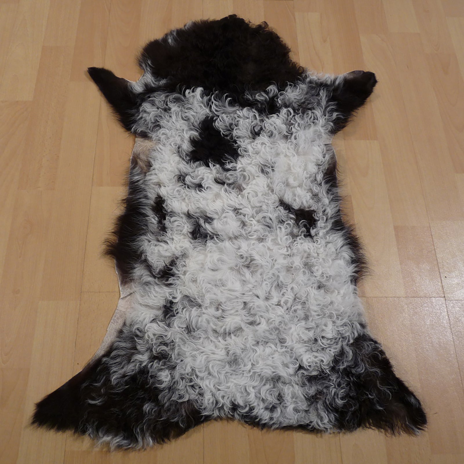 Gotlandfell schwarz - weiss 80x55cm #12927