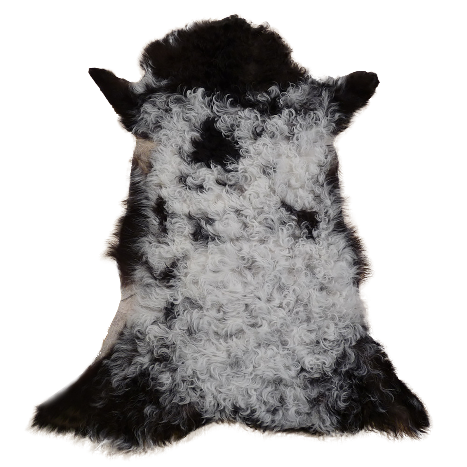 Gotlandfell schwarz - weiss 80x55cm #12927