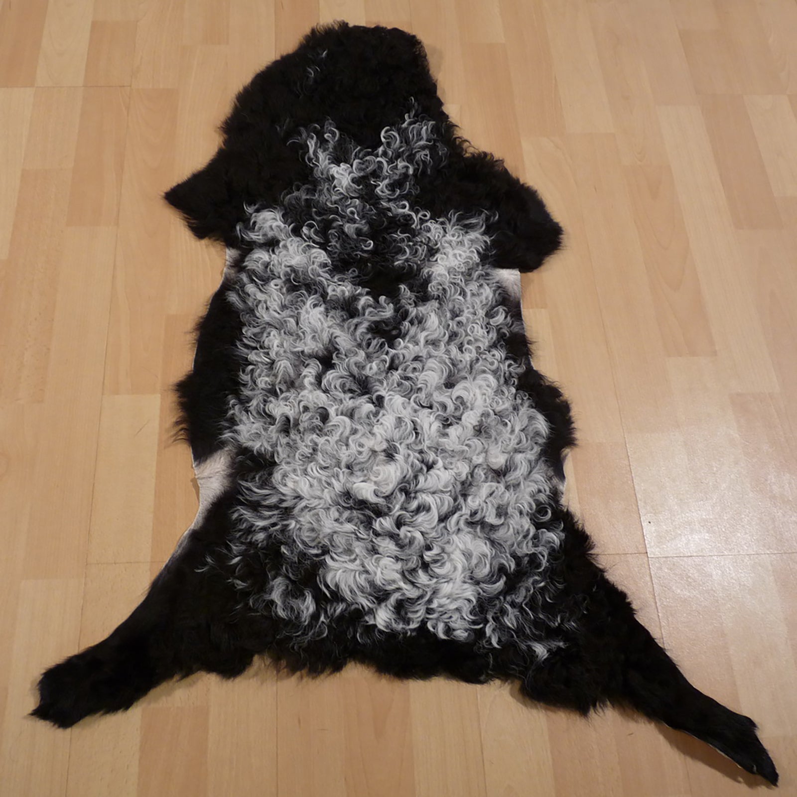 Gotlandfell schwarz - weiss 90x70cm #12930