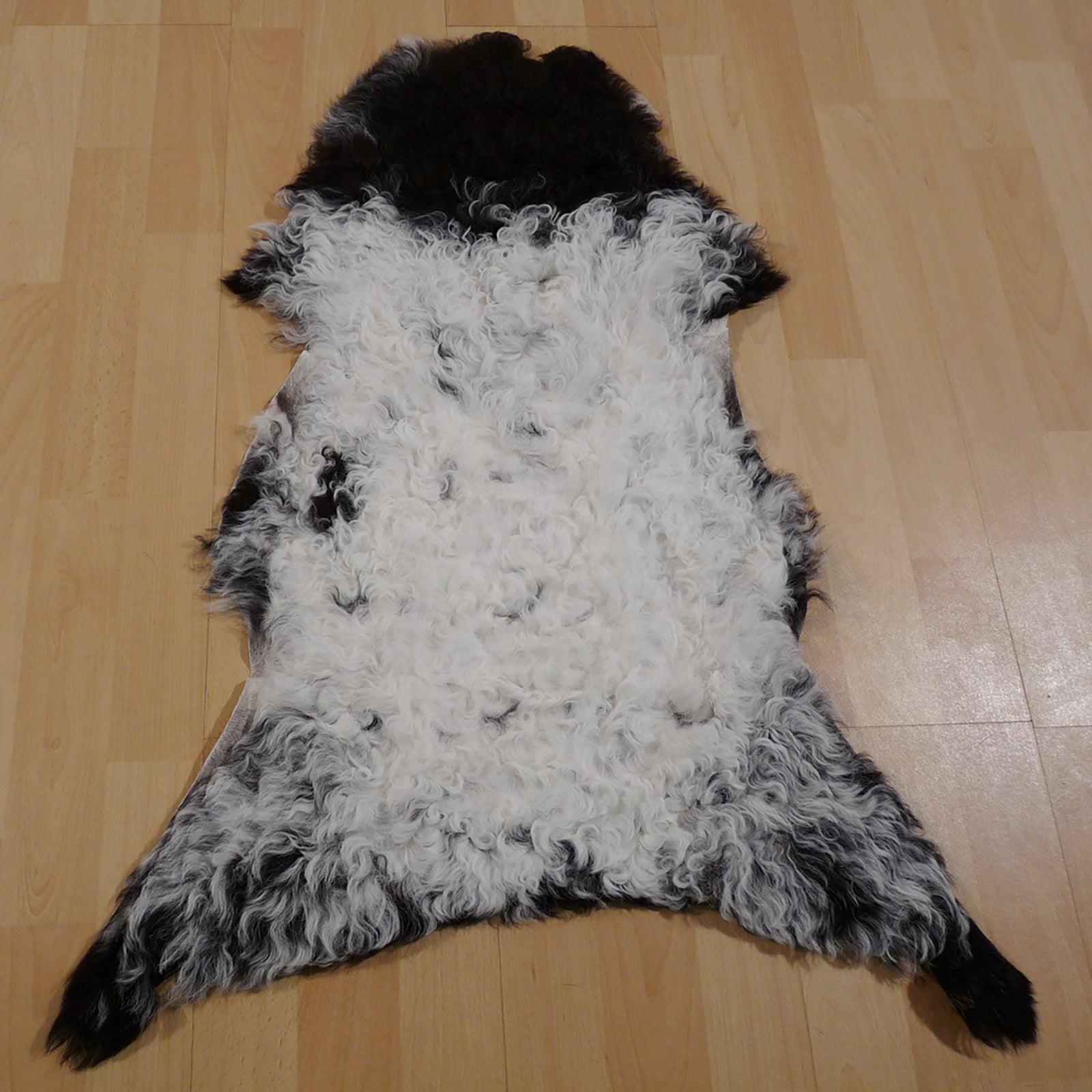 Gotlandfell schwarz - weiss 80x60cm #12932