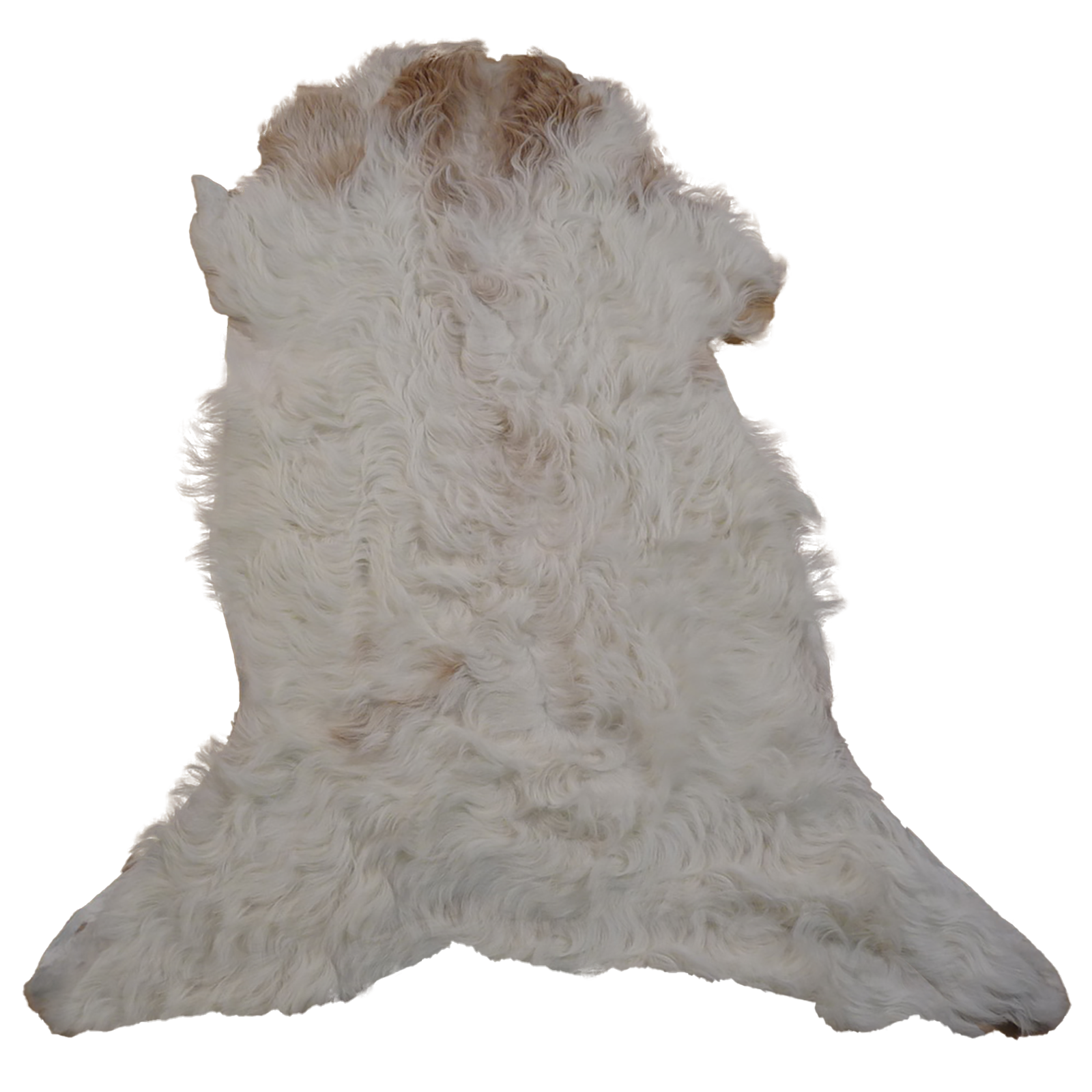 Gotlandfell weiß - braun 85x70cm #12938