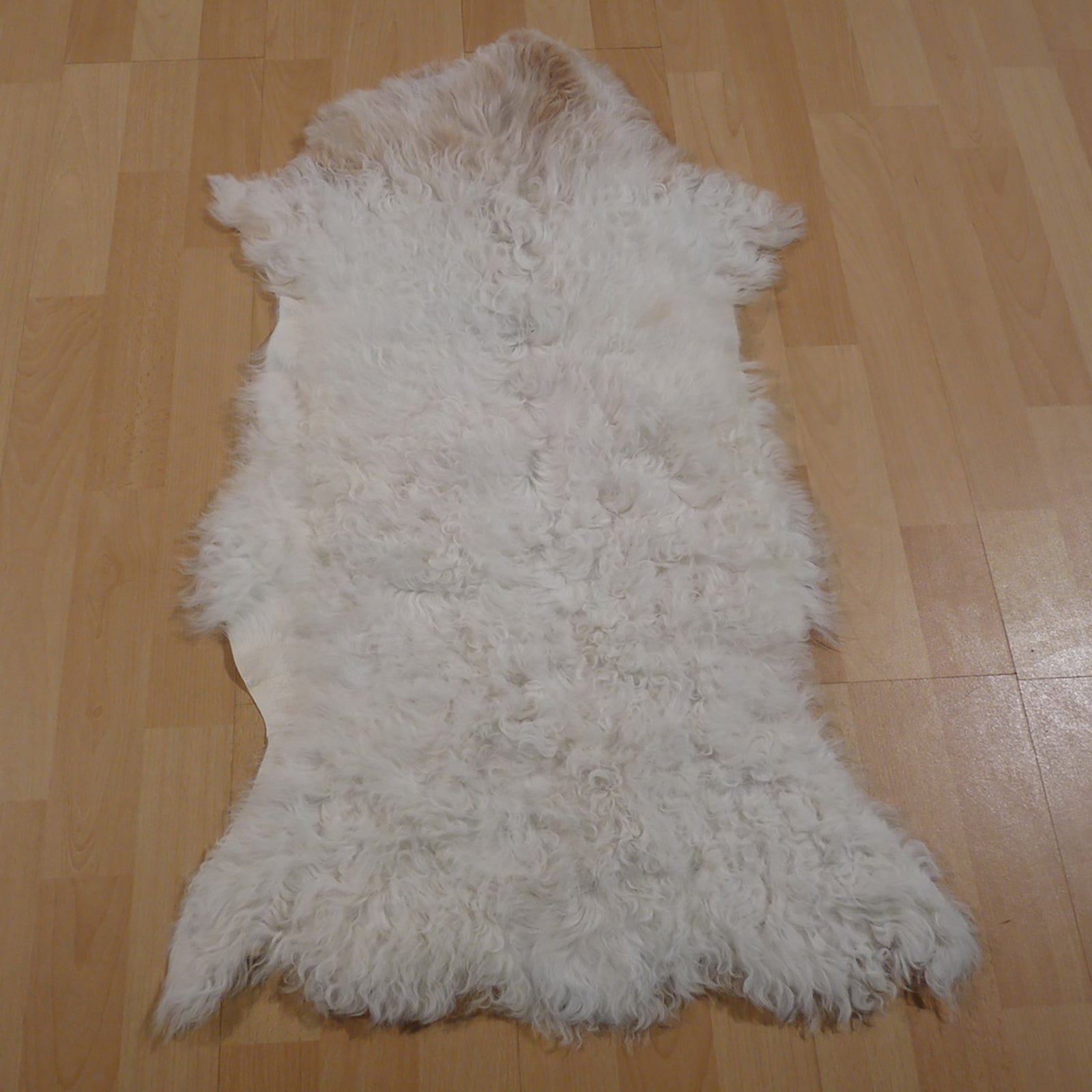 Gotlandfell weiß - braun 85x55cm #12939