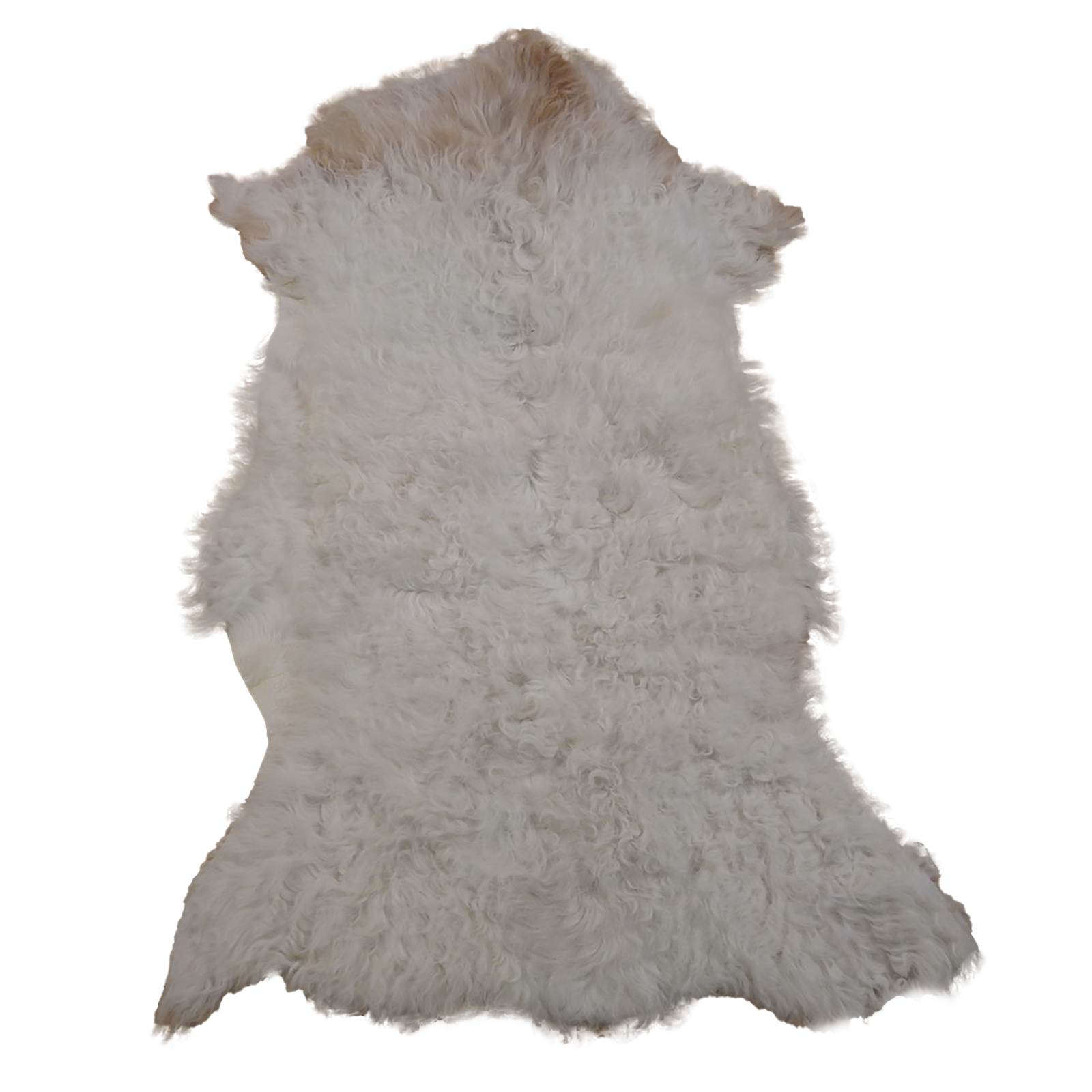 Gotlandfell weiß - braun 85x55cm #12939