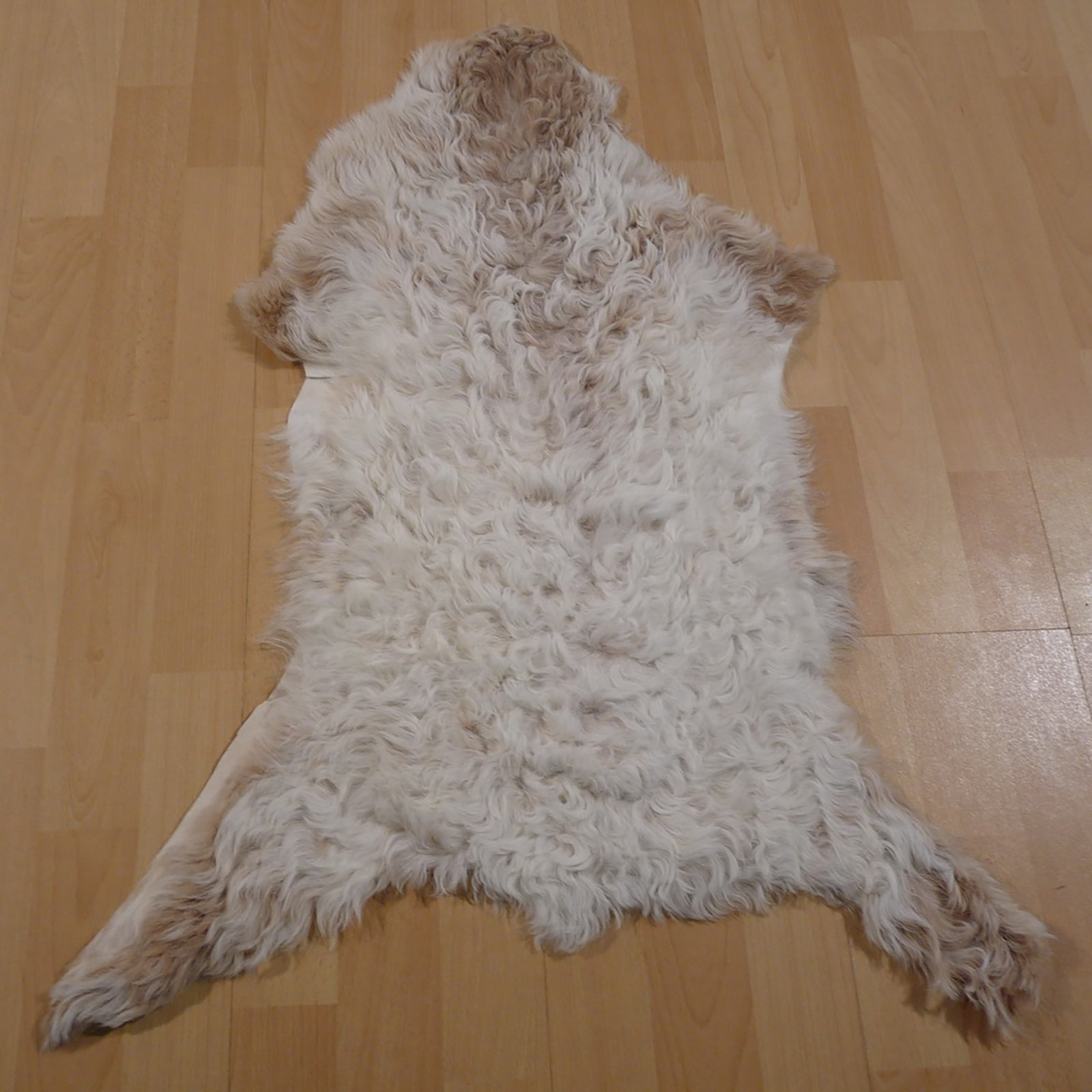 Gotlandfell weiß - braun 80x60cm #12942