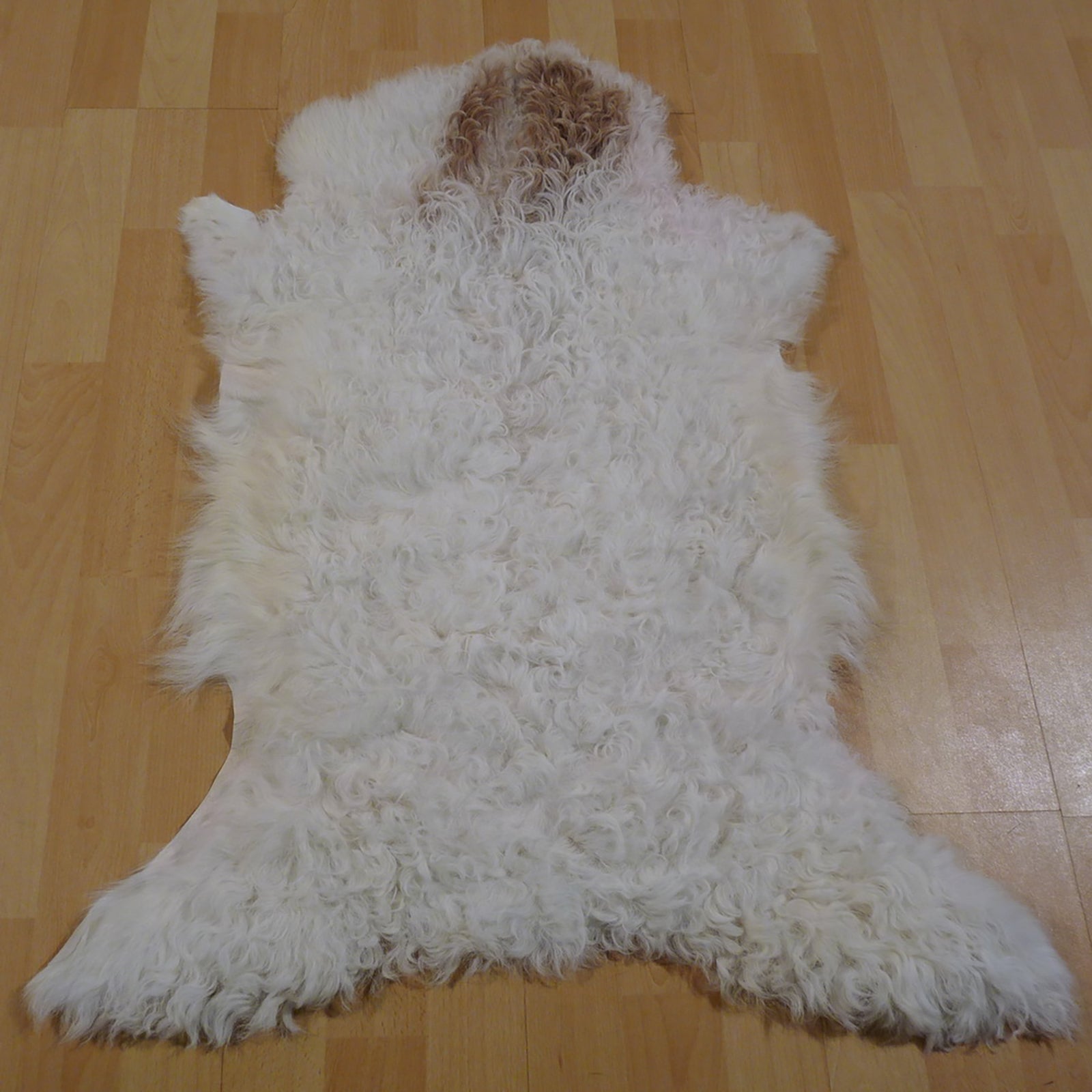 Gotlandfell weiß - braun 85x70cm #12949
