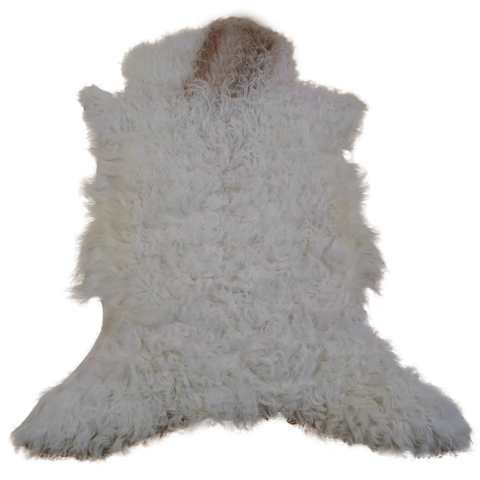 Gotlandfell weiß - braun 85x70cm #12949