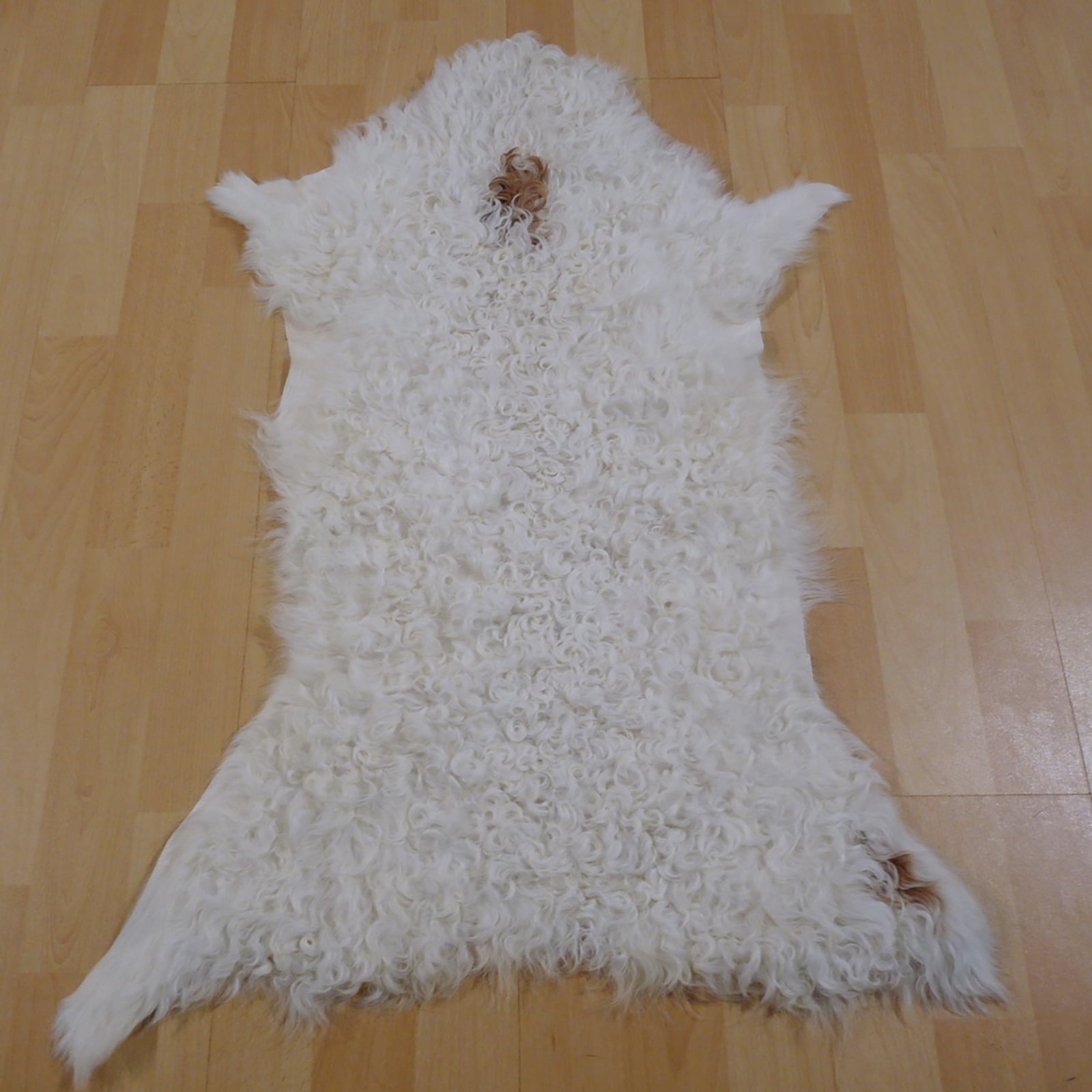 Gotlandfell weiß - braun 80x60cm #12951