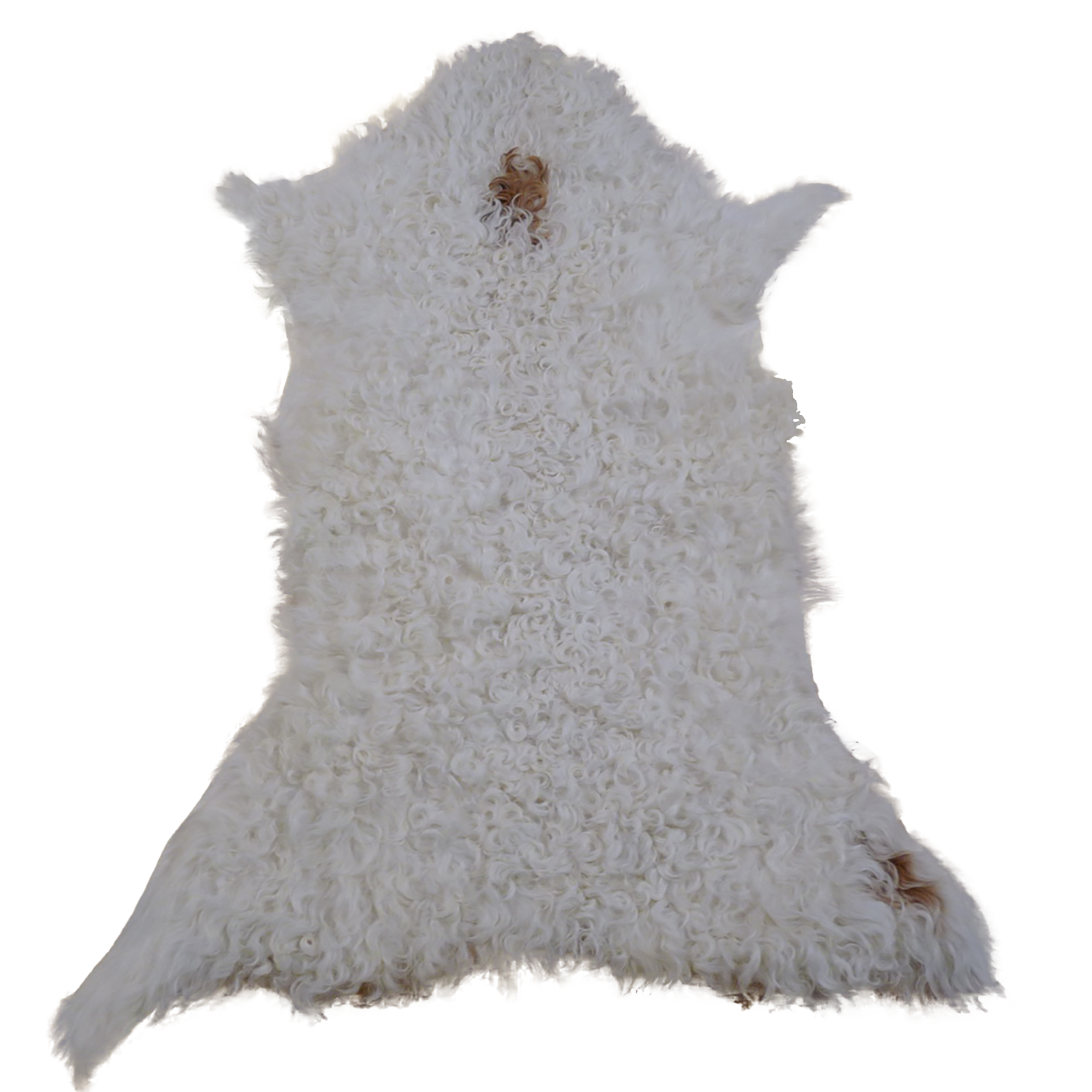 Gotlandfell weiß - braun 80x60cm #12951