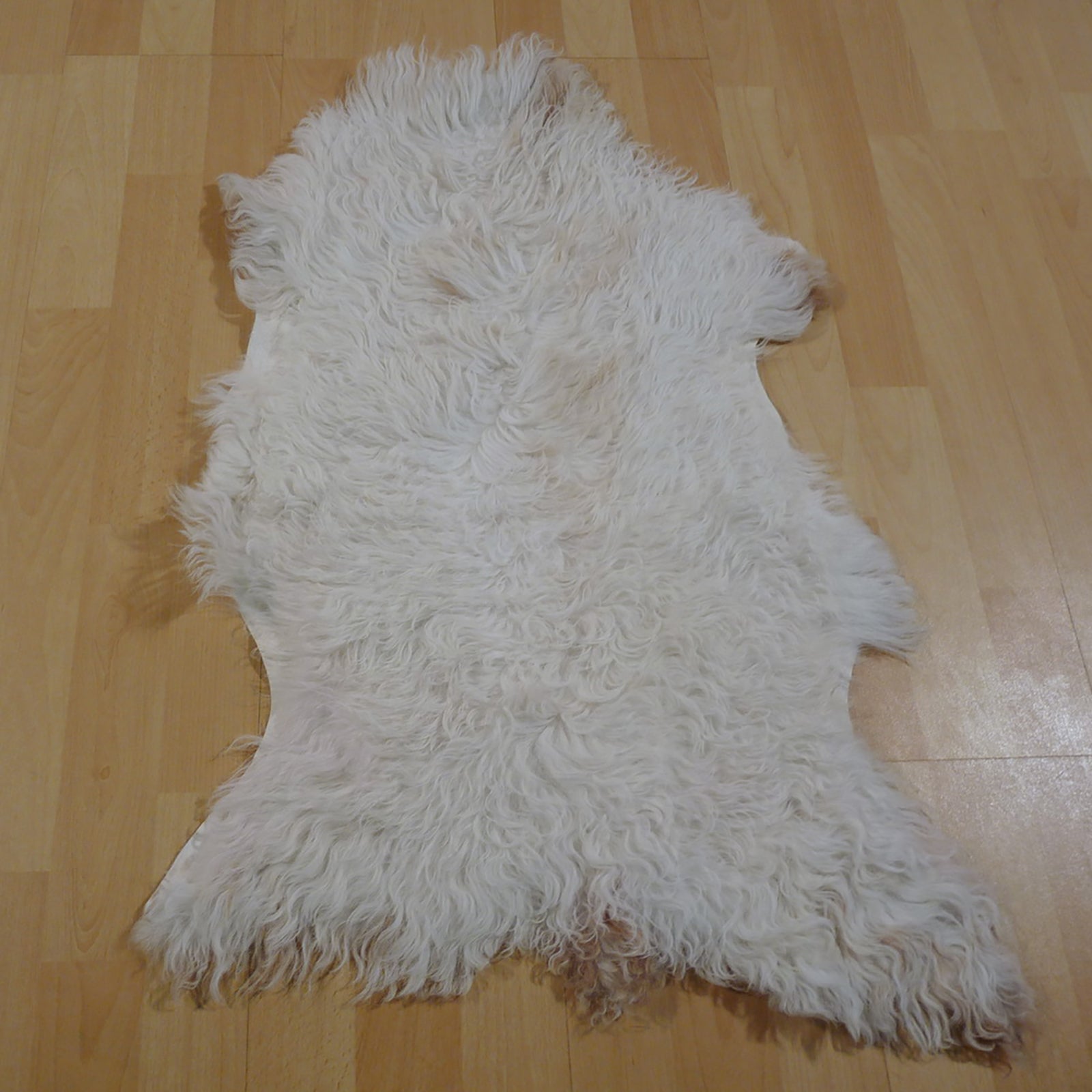 Gotlandfell weiß - braun 80x55cm #12954