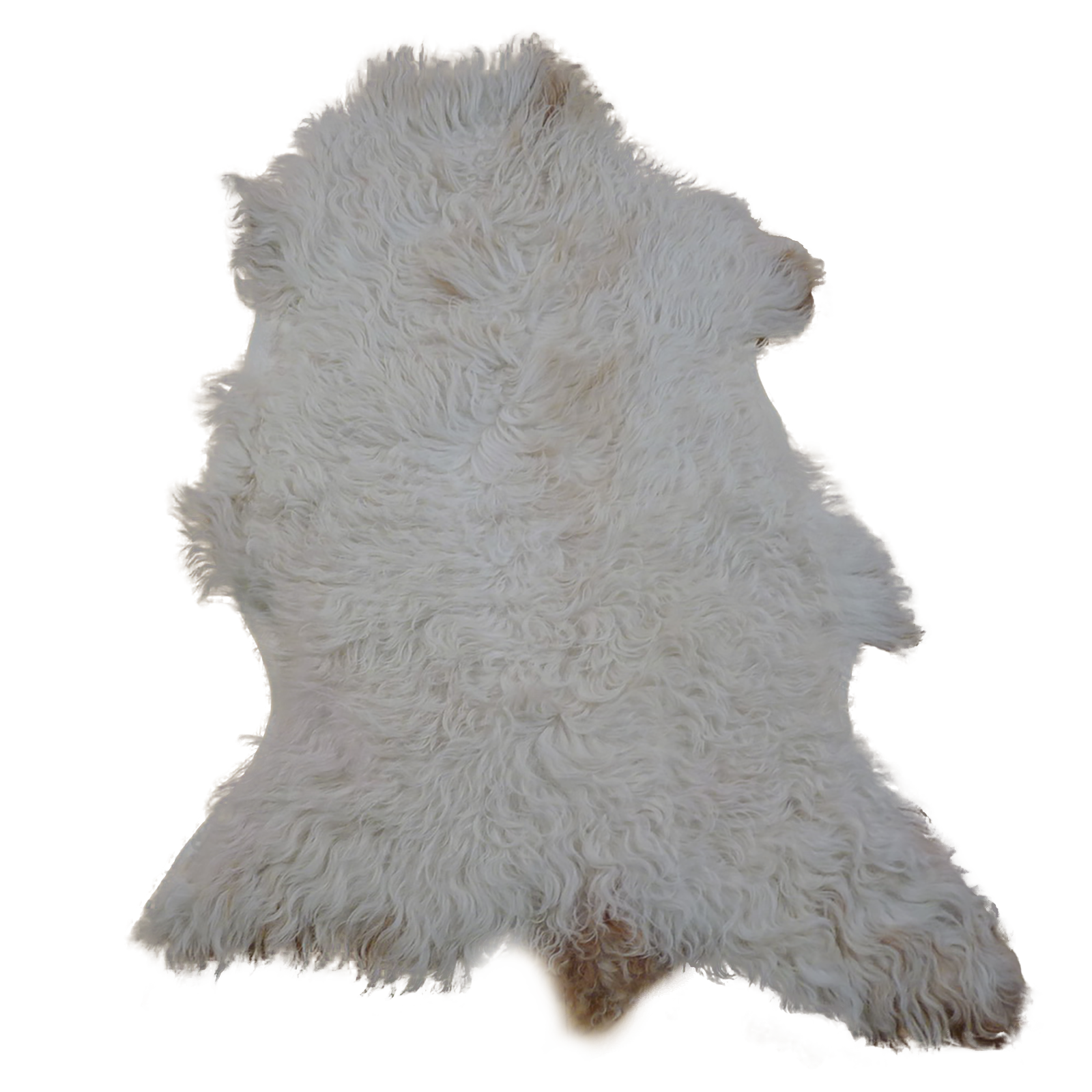 Gotlandfell weiß - braun 80x55cm #12954