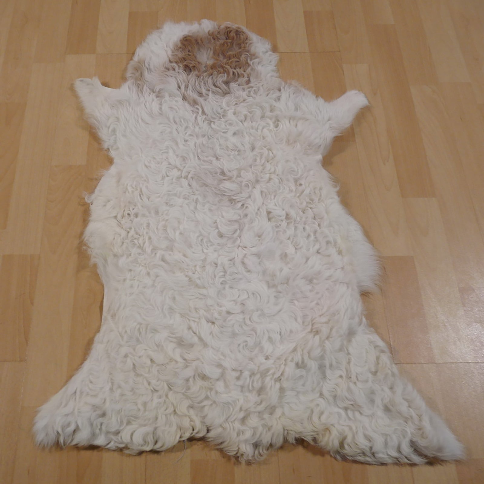Gotlandfell weiß - braun 85x60cm #12958