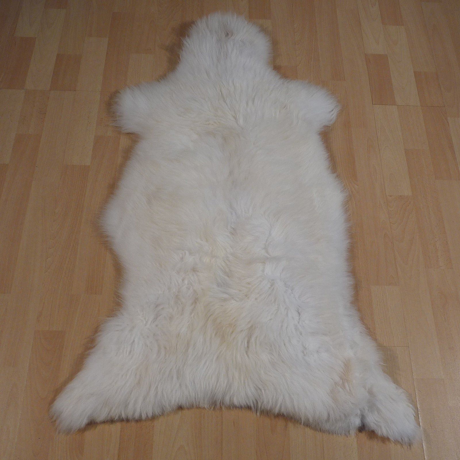 Exklusives Unikat Schaffell hellbraun - beige 95x70cm #14604