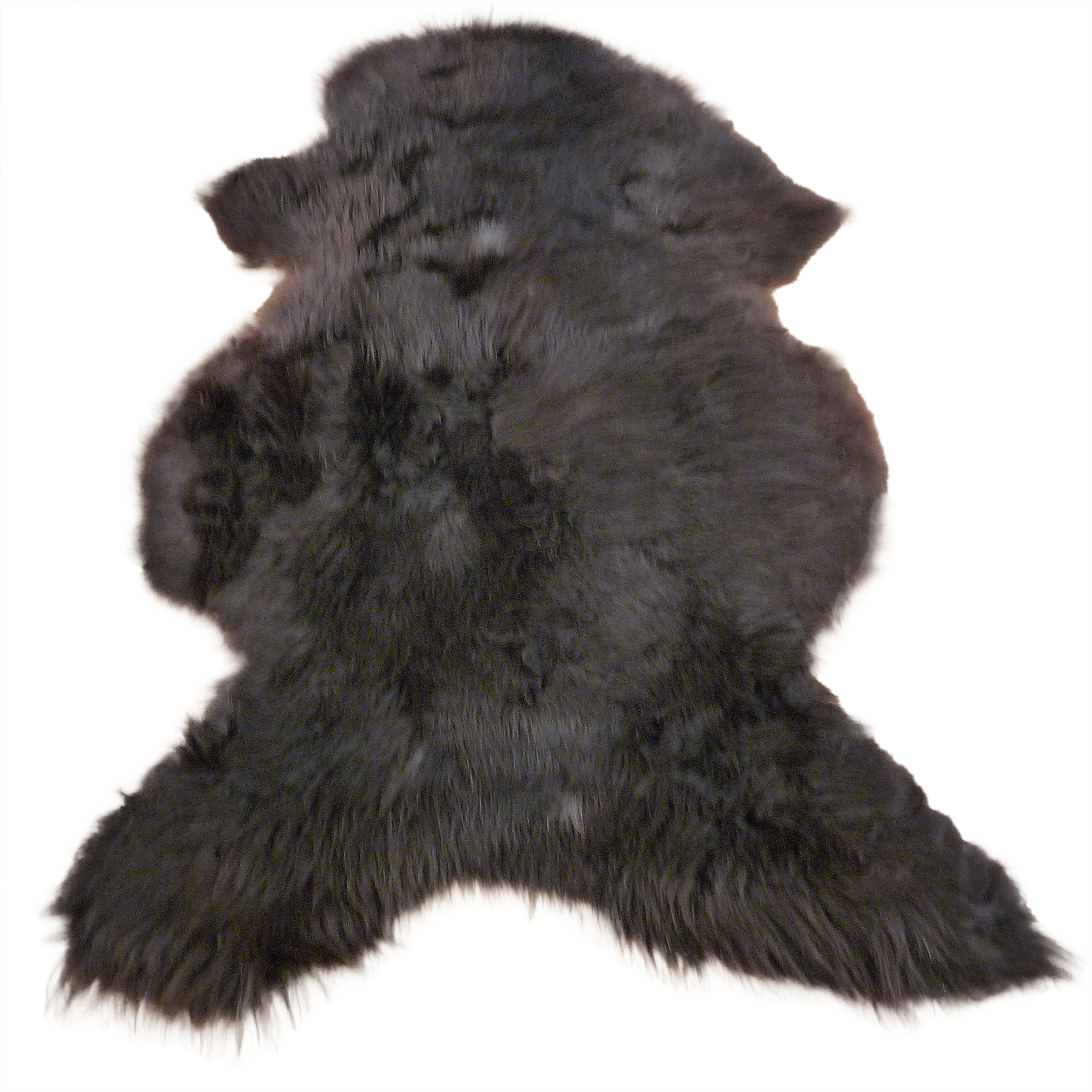 Exklusives Unikat Schaffell braun - grau 135x95cm #14638