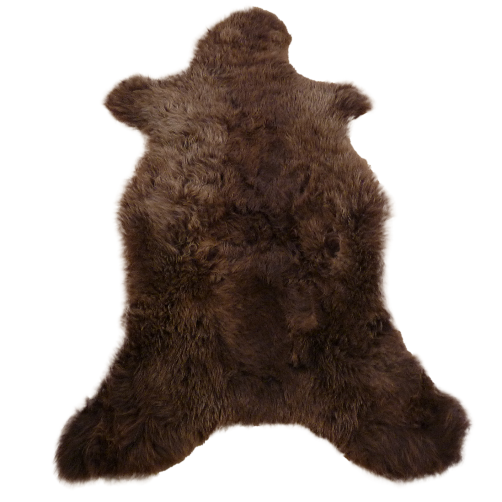 Exklusives Unikat Lammfell braun - hellbraun 110x70cm #14759