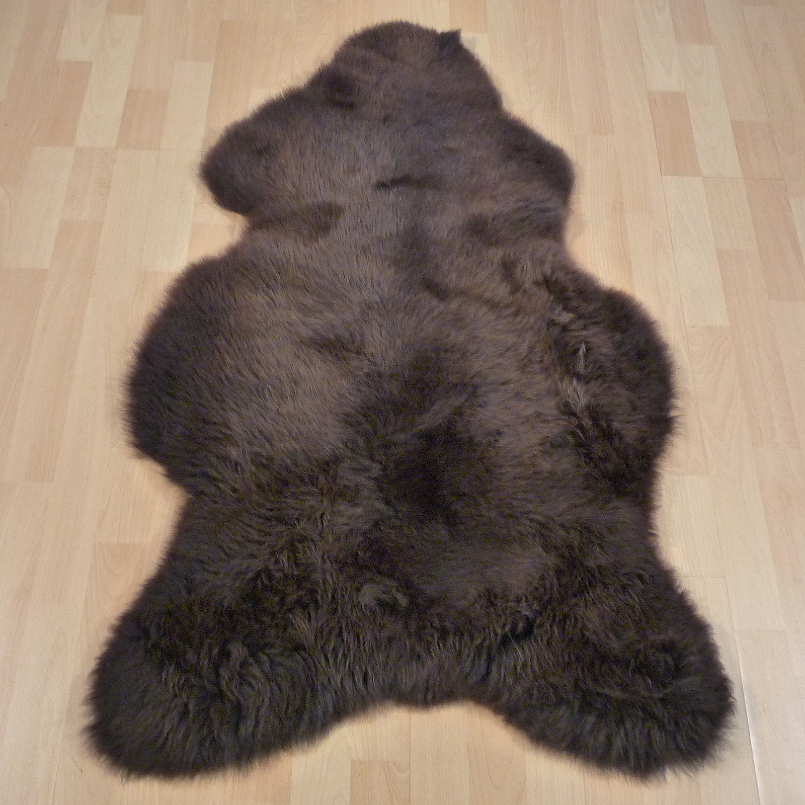 Exklusives Unikat Schaffell braun - hellbraun 120x75cm #14768