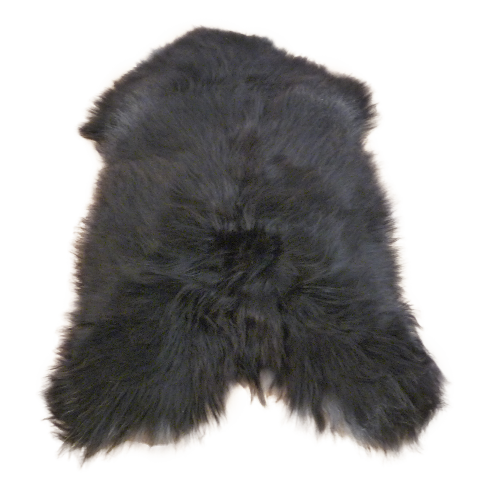 Exklusives Unikat Islandschaffell schwarz - weiß 140x90cm #14798