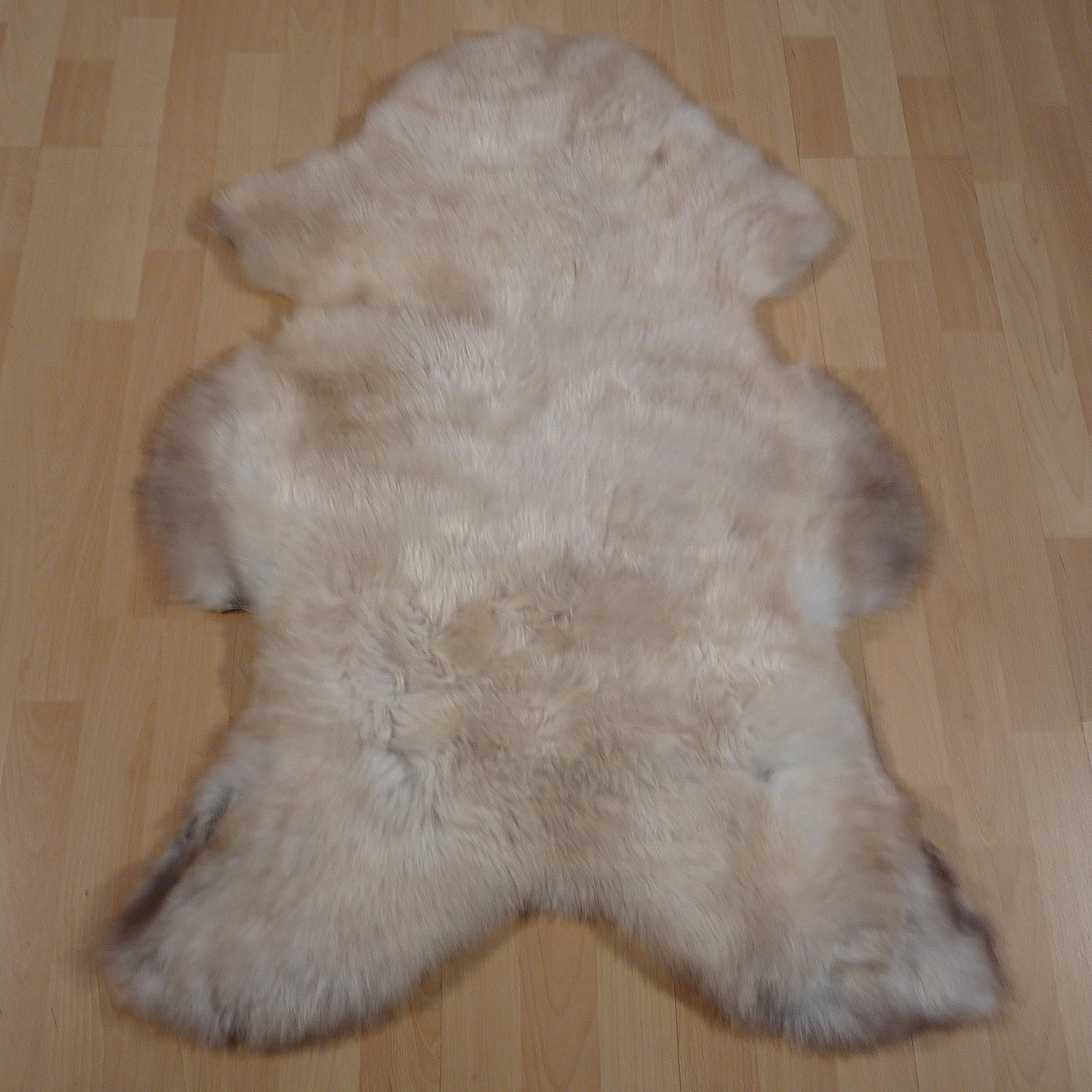 Exklusives Unikat Lammfell beige - hellbraun 110x75cm #14844