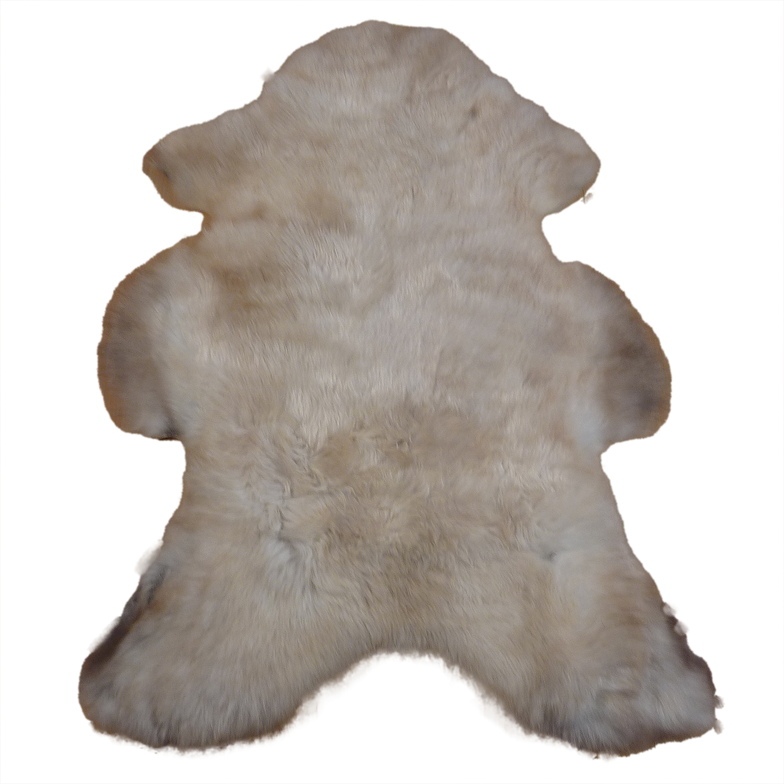 Exklusives Unikat Lammfell beige - hellbraun 110x75cm #14844