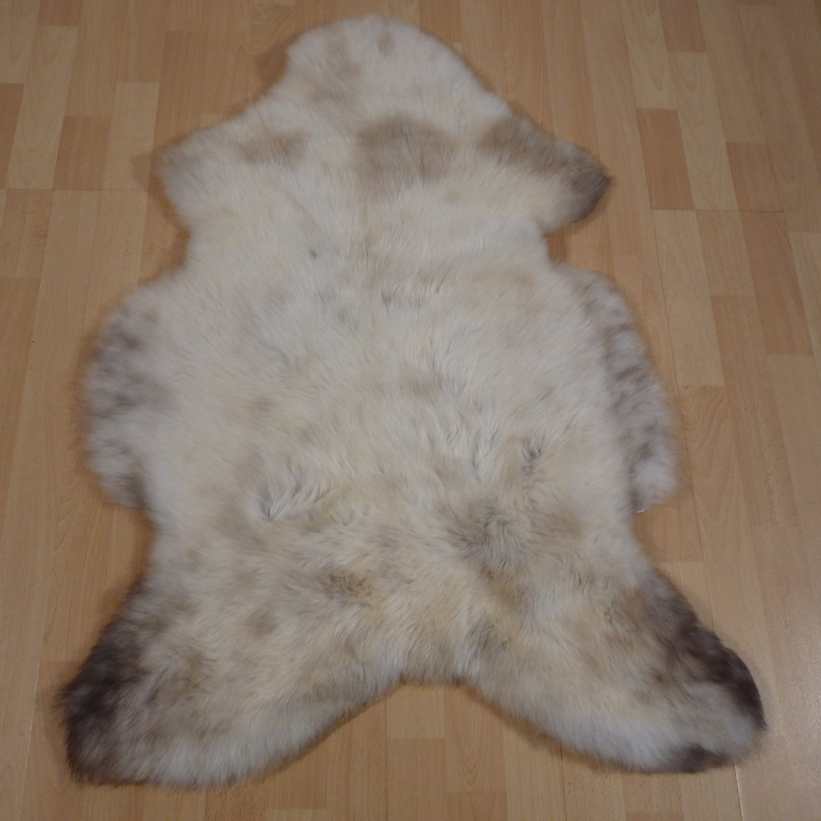 Exklusives Unikat Lammfell beige - hellbraun 110x80cm #14850