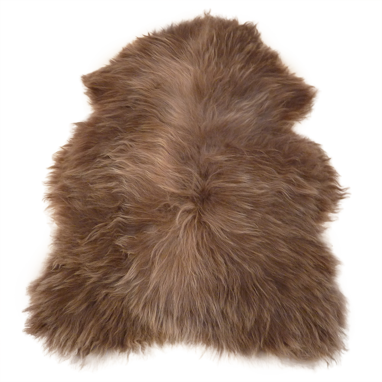 Exklusives Unikat Islandschaffell braun - hellbraun 135x90cm #14861