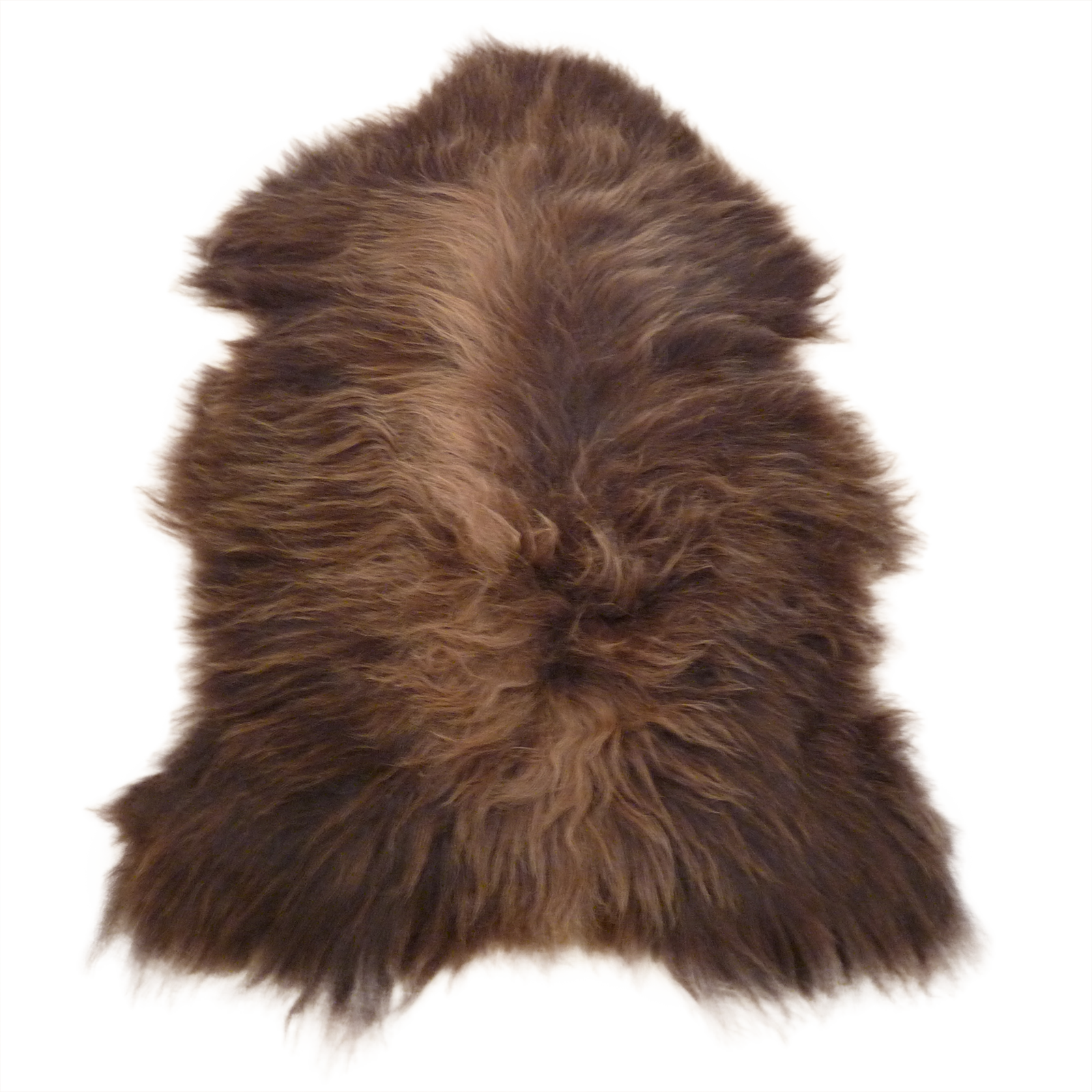Exklusives Unikat Islandschaffell braun - hellbraun 135x85cm #14873