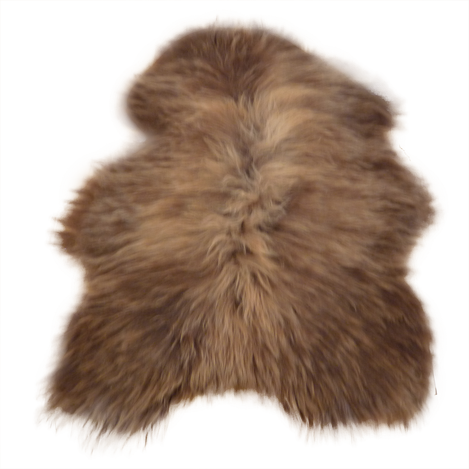 Exklusives Unikat Islandschaffell braun - hellbraun 130x90cm #14877