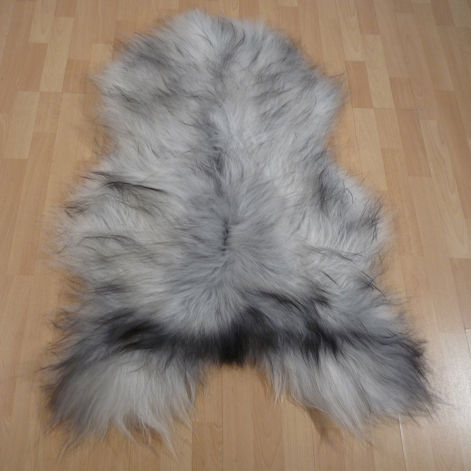 Exklusives Unikat Islandschaffell grau 125x85cm #15269