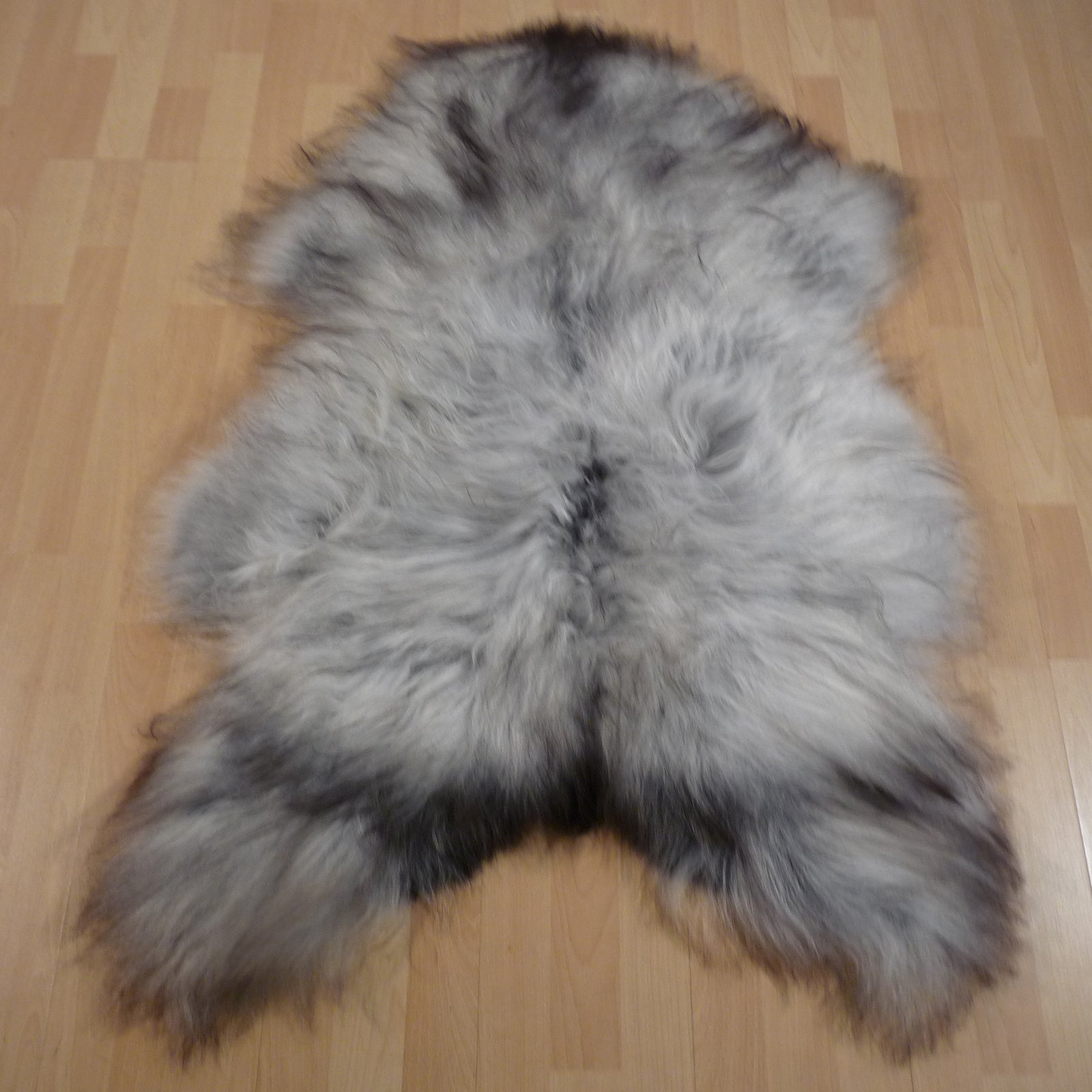 Exklusives Unikat Islandschaffell grau 125x85cm #15280