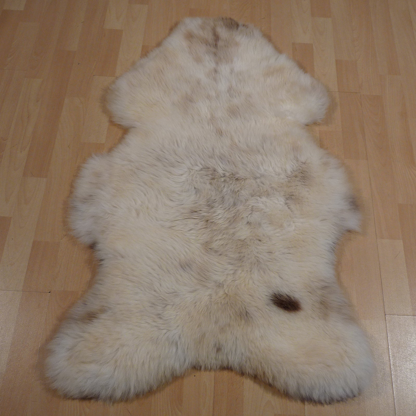 Exklusives Unikat Lammfell beige - braun 115x70cm #15305