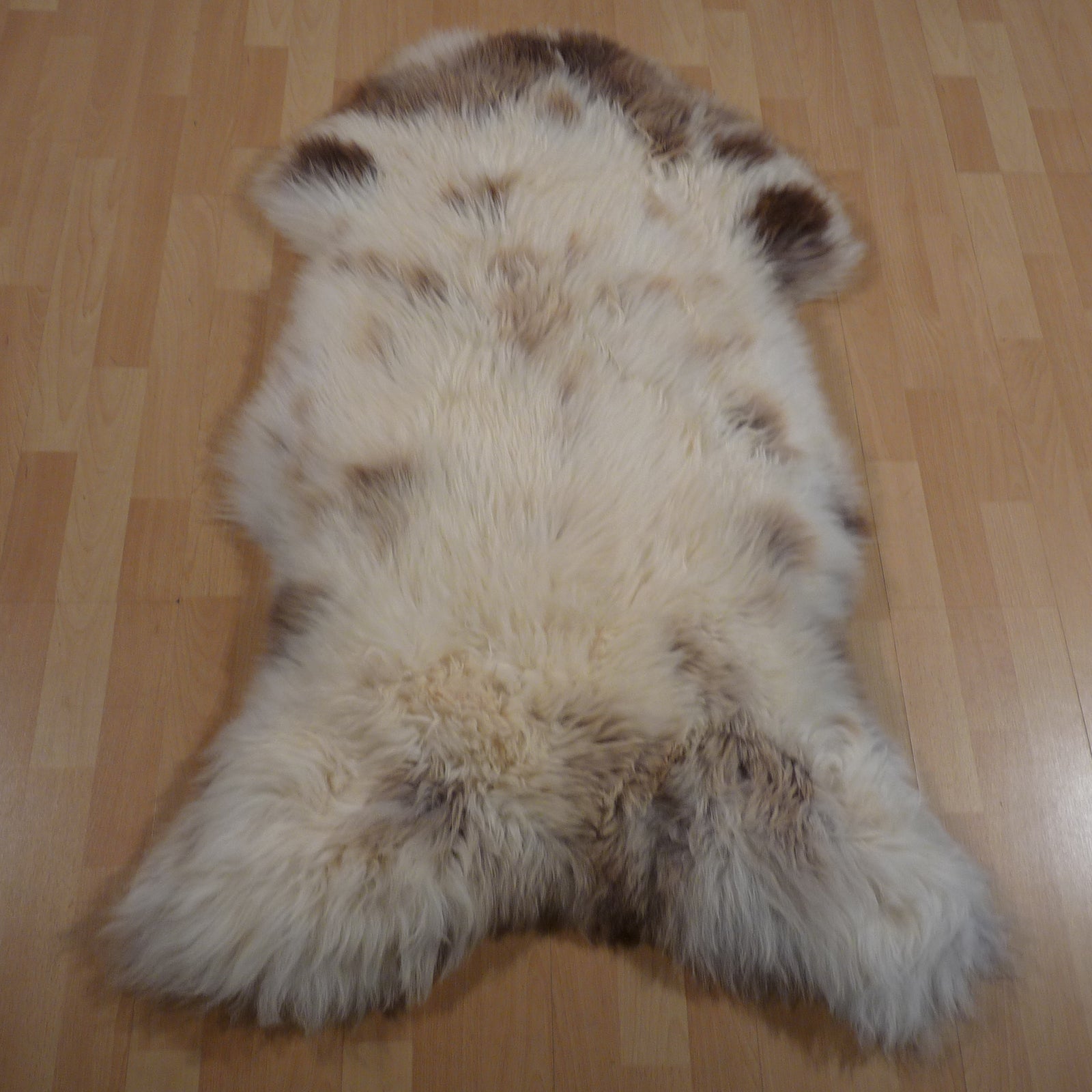 Exklusives Unikat Schaffell braun - beige 130x75cm #15661