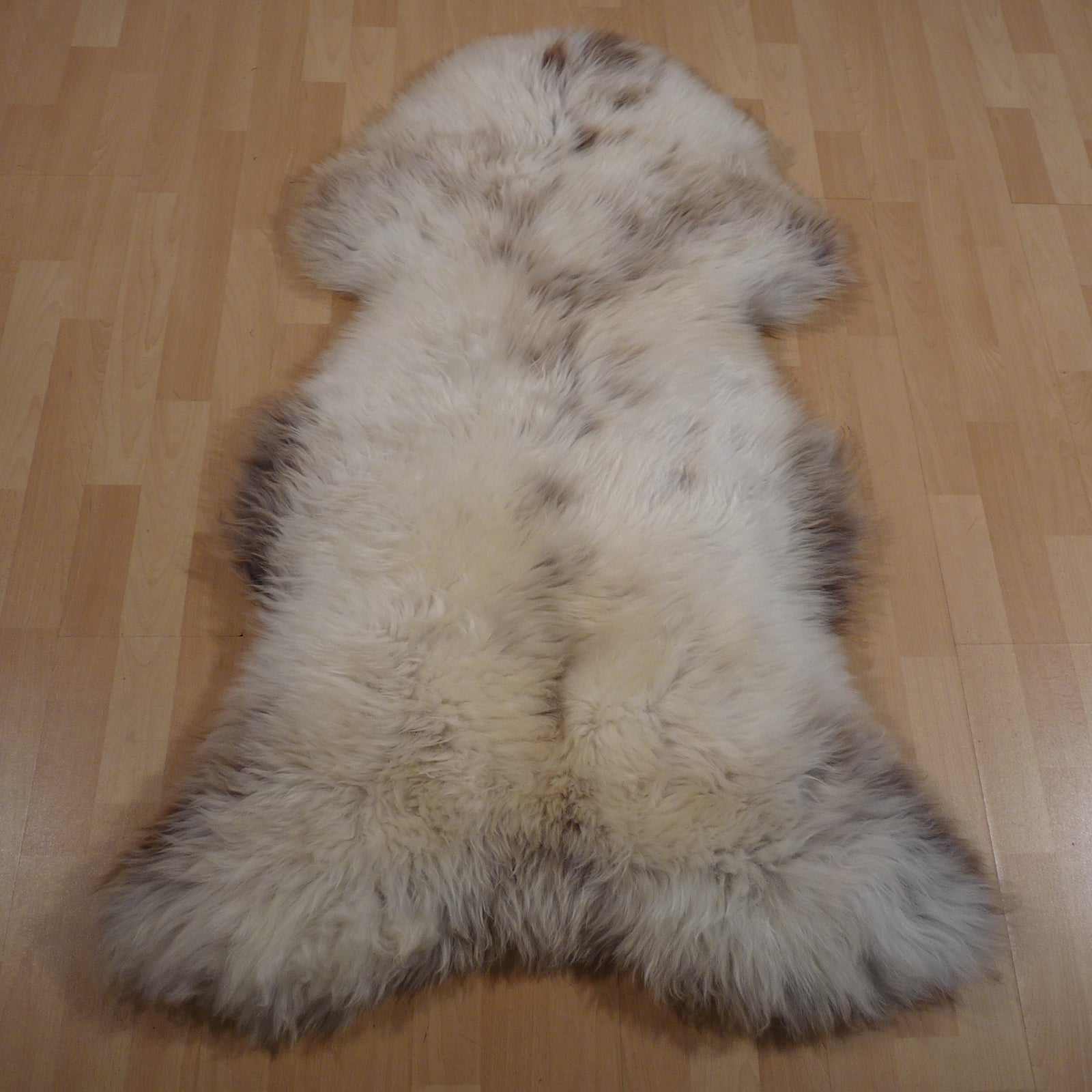 Exklusives Unikat Schaffell braun - beige 130x75cm #15663