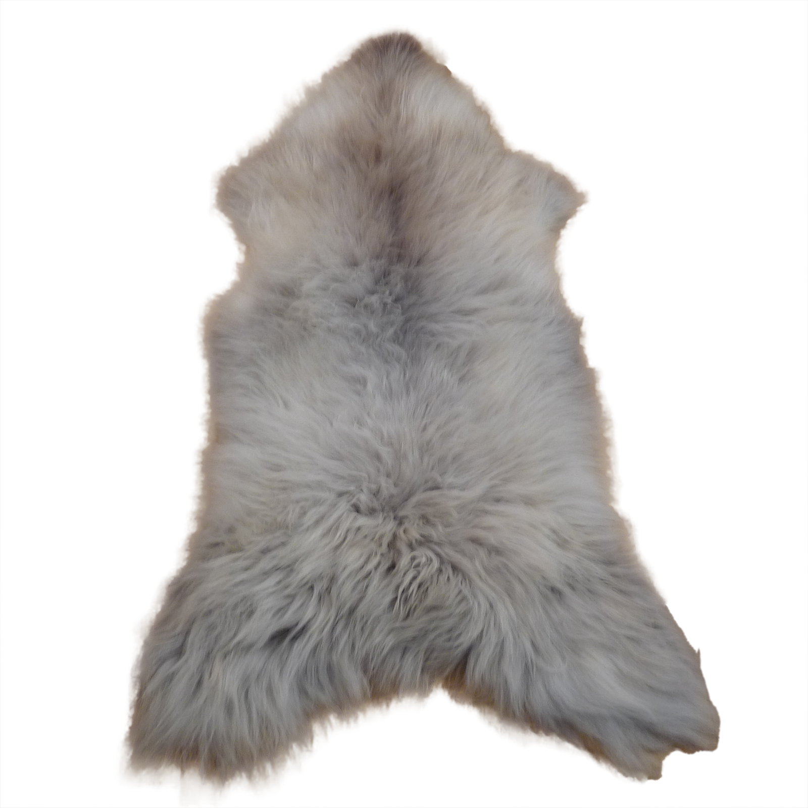 Exklusives Unikat Lammfell hellgrau - hellbraun 130x65cm #15667