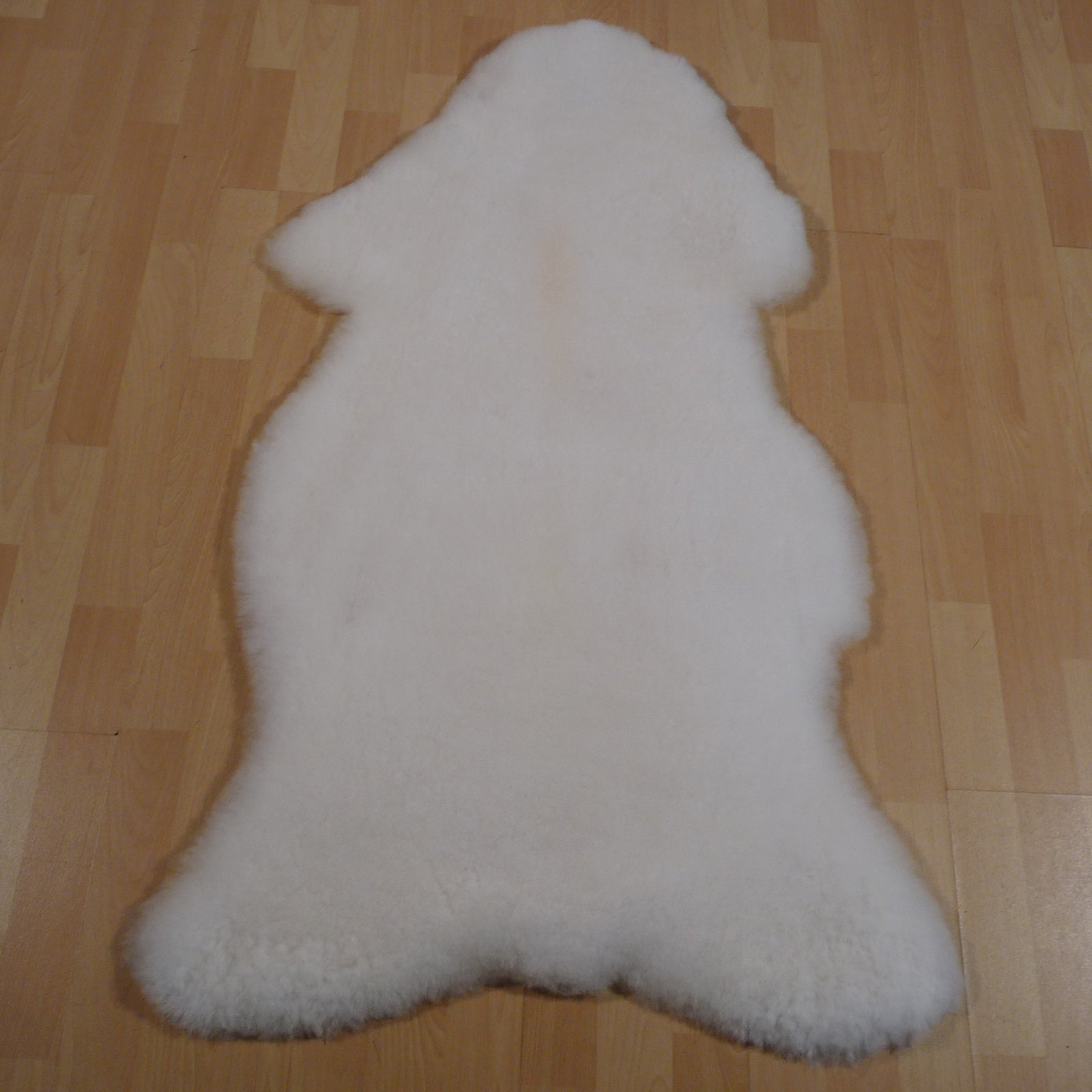 Exklusives Unikat Kurzhaar Lammfell weiss 115x65cm #15681