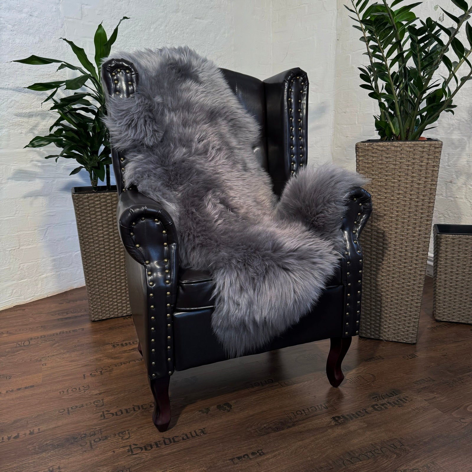 MEIWITT® Lammfell, Schaffell dunkelgrau