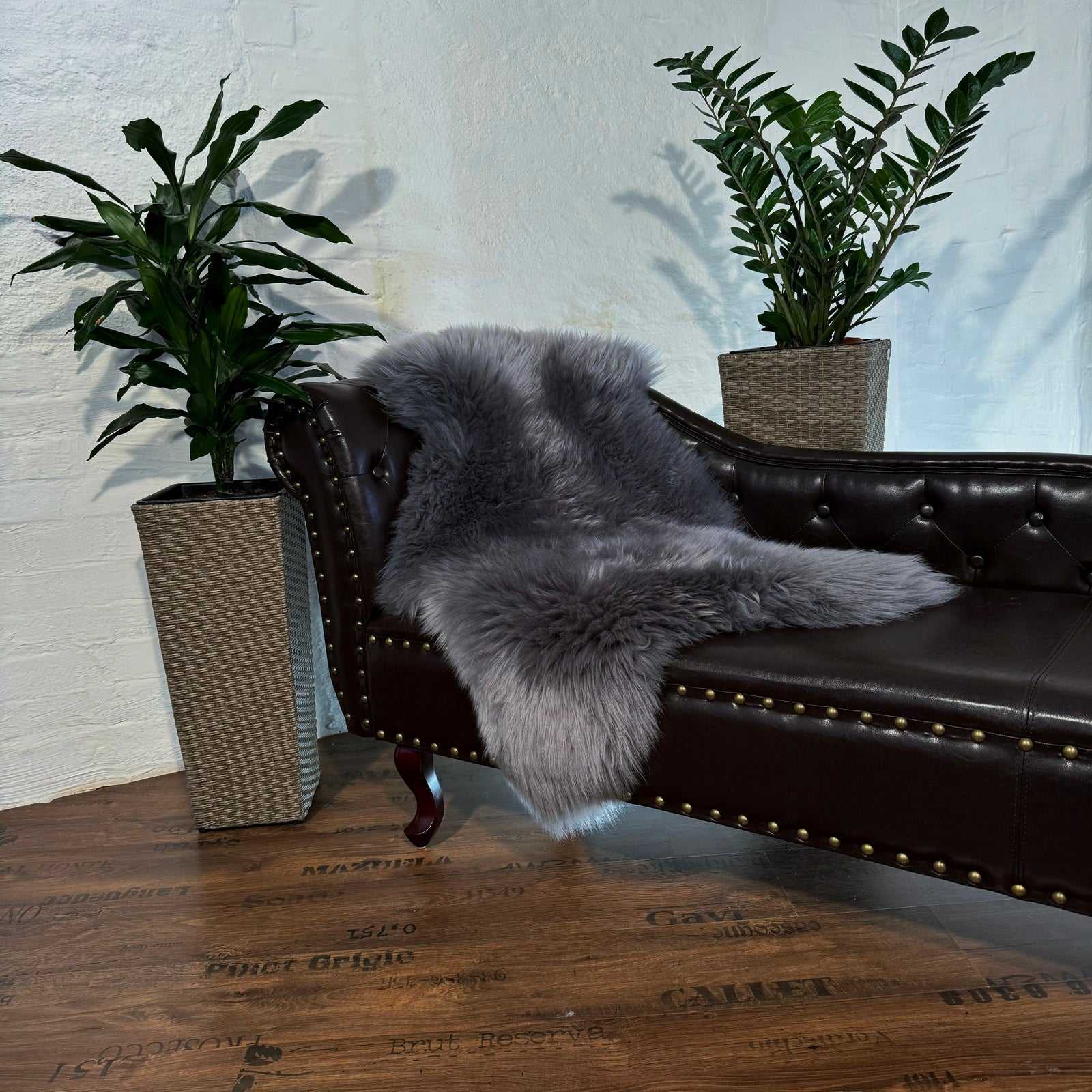 MEIWITT® Lammfell, Schaffell dunkelgrau