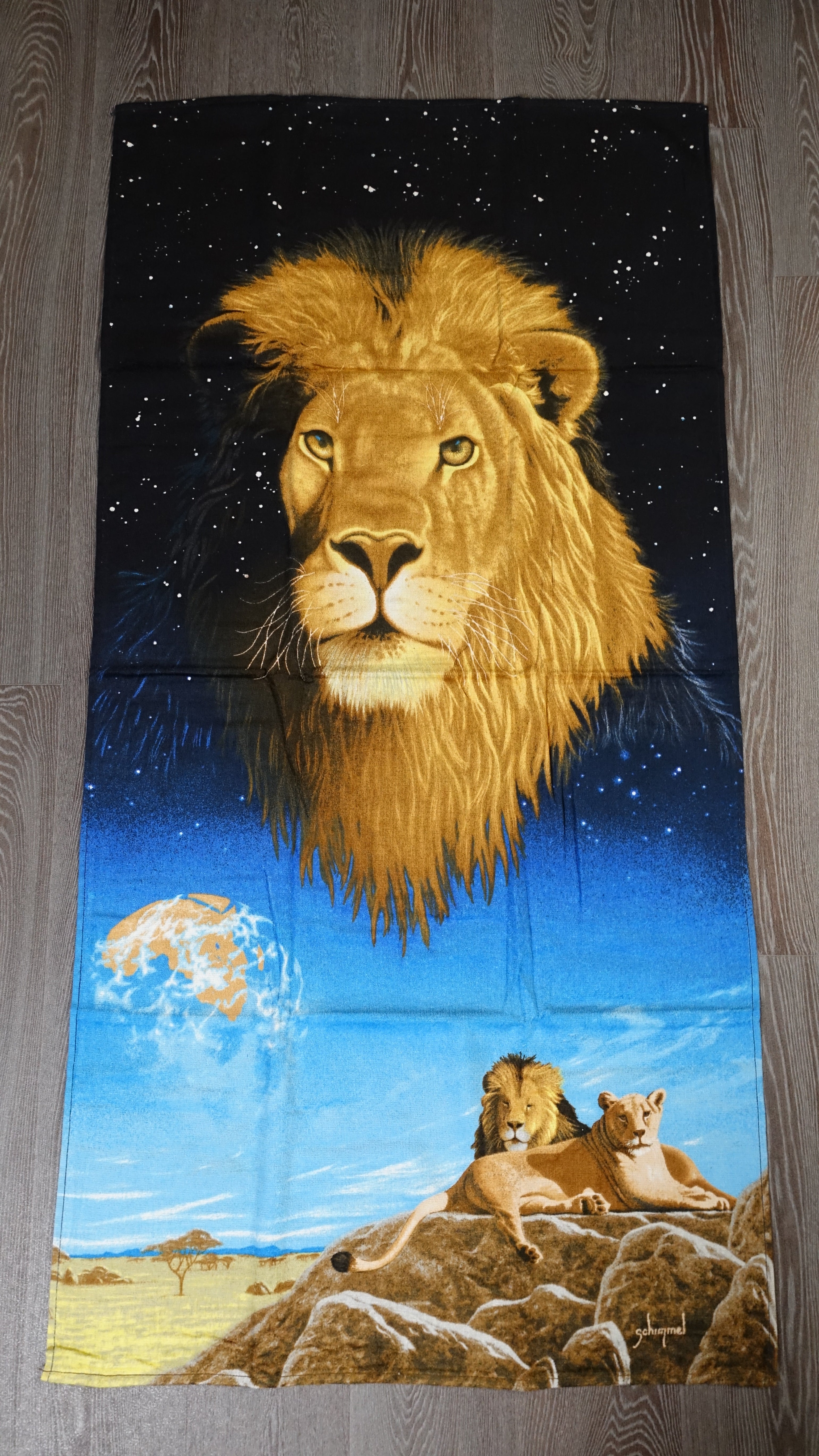Handtuch Strandtuch Badehandtuch Saunatuch Motiv Löwe 150x70cm