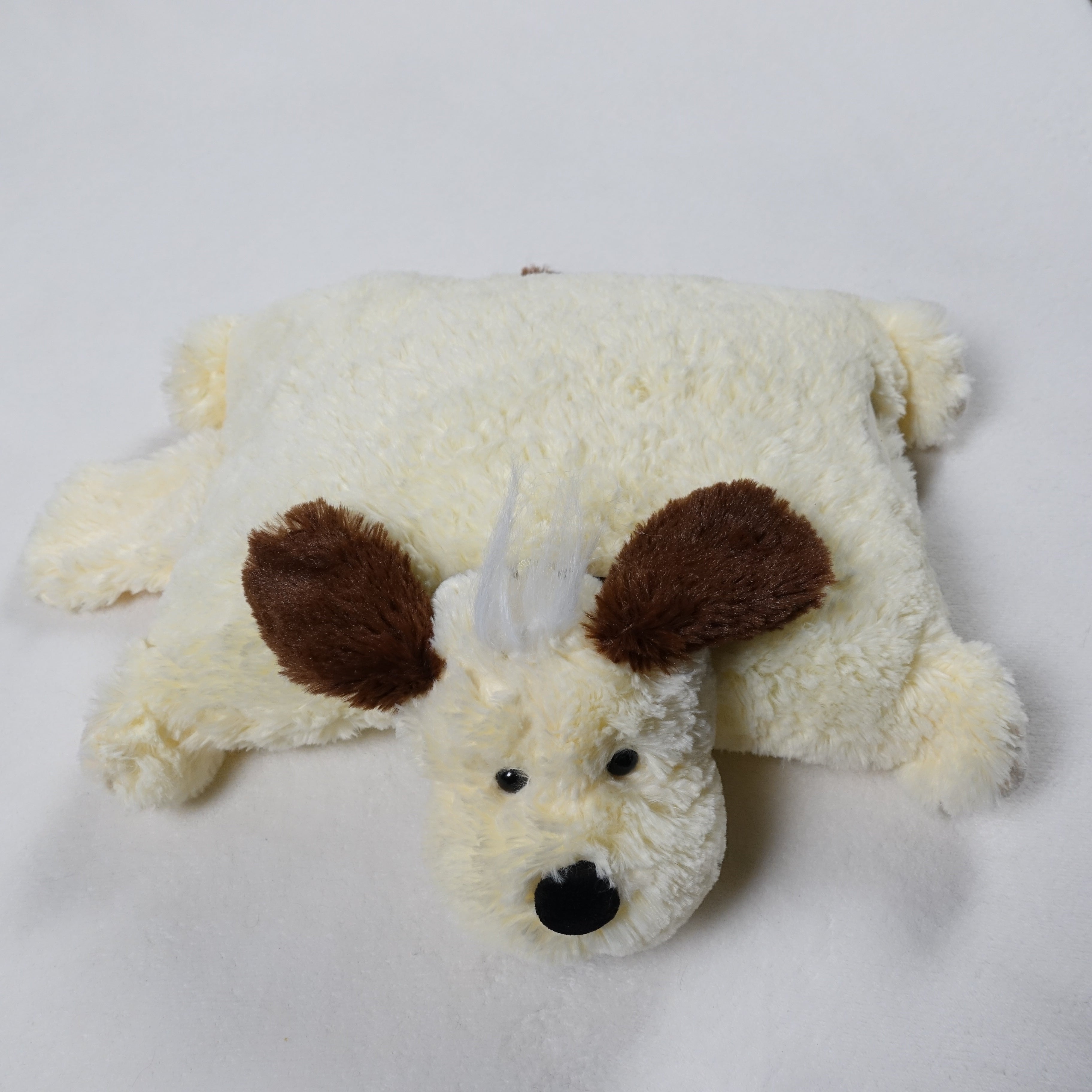 2in1 Kuschelkissen und Kuscheltier Hund groß 46cm