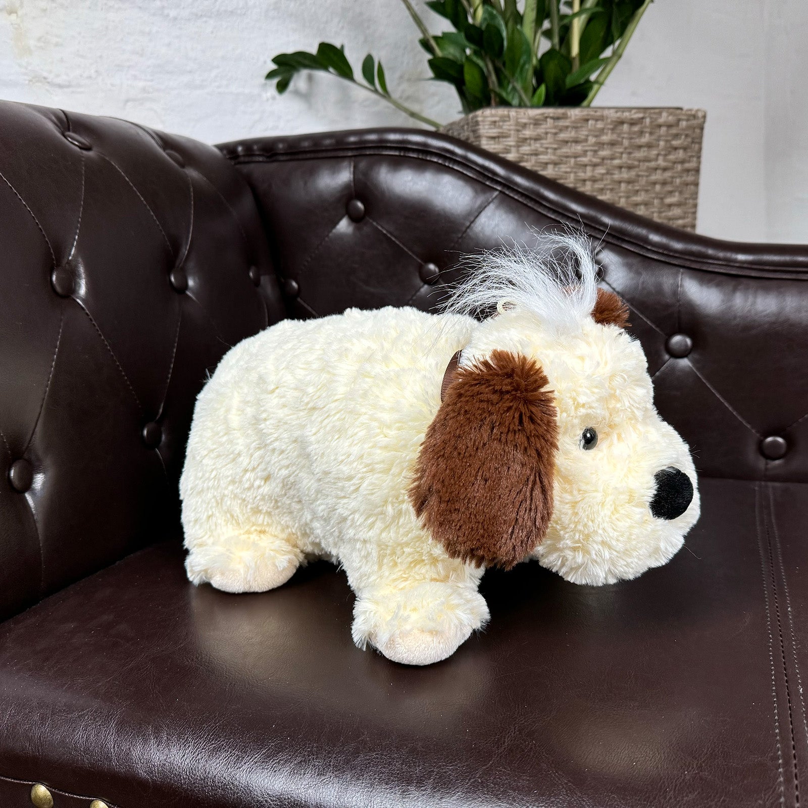 2in1 Kuschelkissen und Kuscheltier Hund groß 46cm