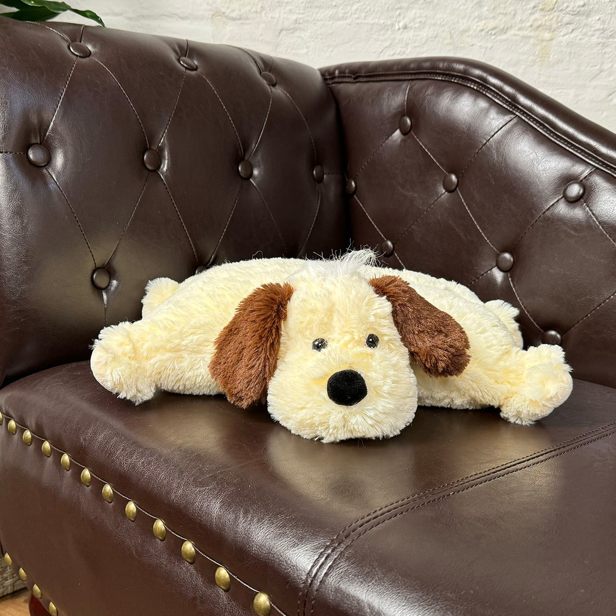 2in1 Kuschelkissen und Kuscheltier Hund groß 46cm