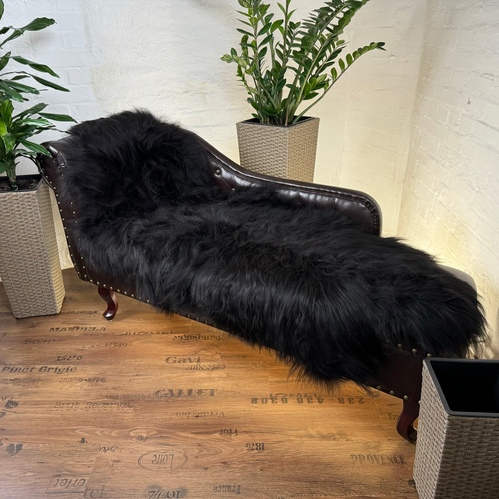 MEIWITT® Island - Schaffellläufer schwarz