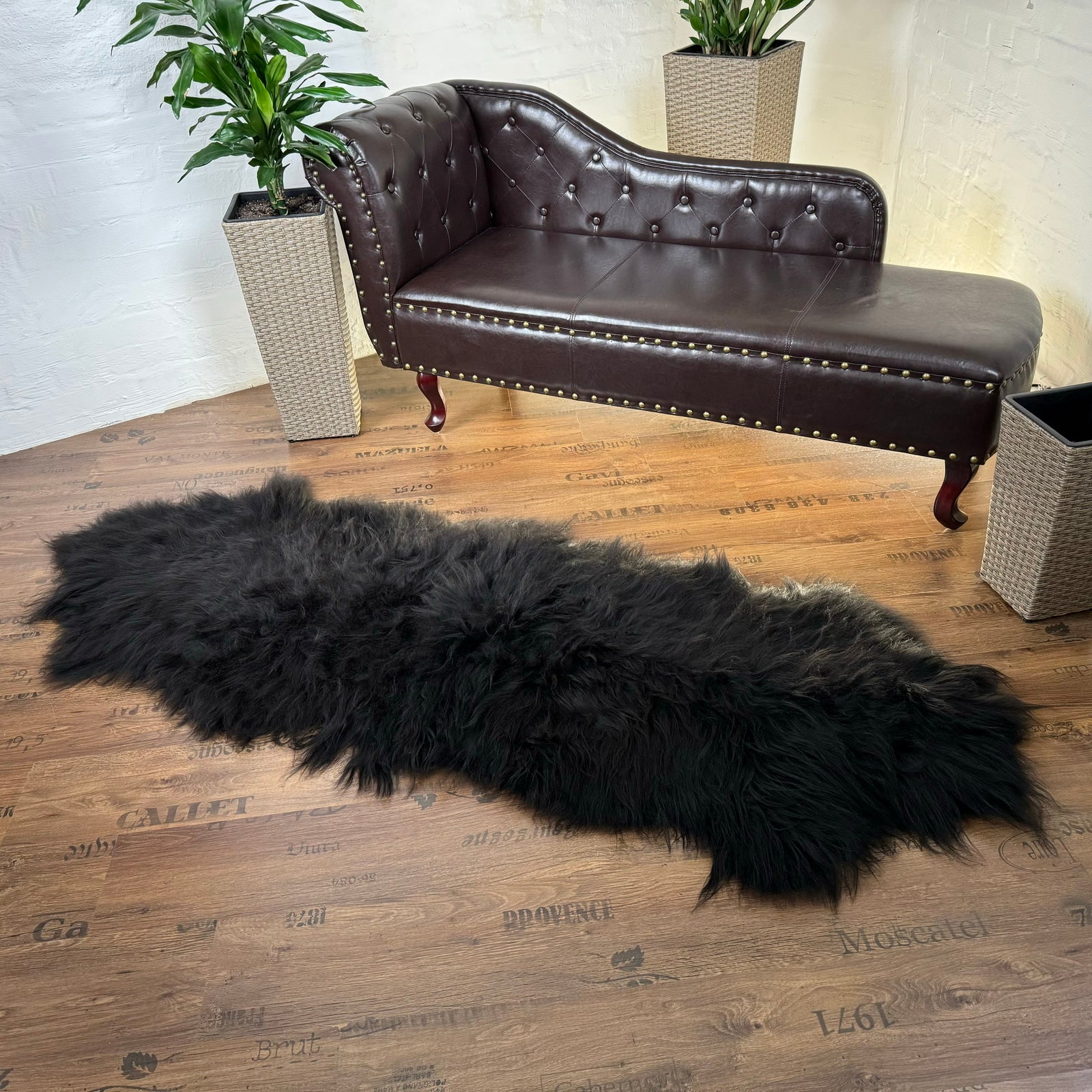 MEIWITT® Island - Schaffellläufer schwarz