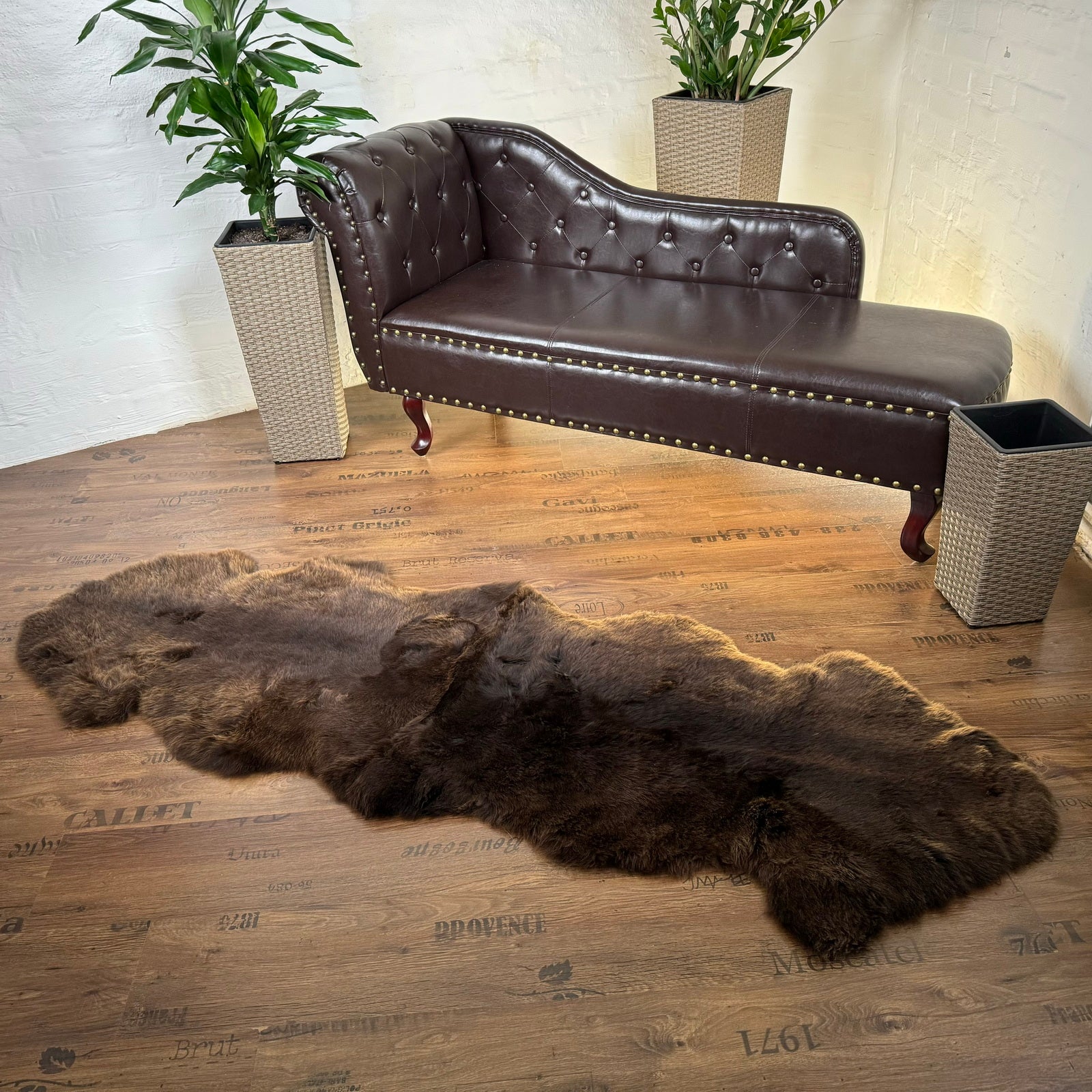 MEIWITT® Schaffellläufer braun