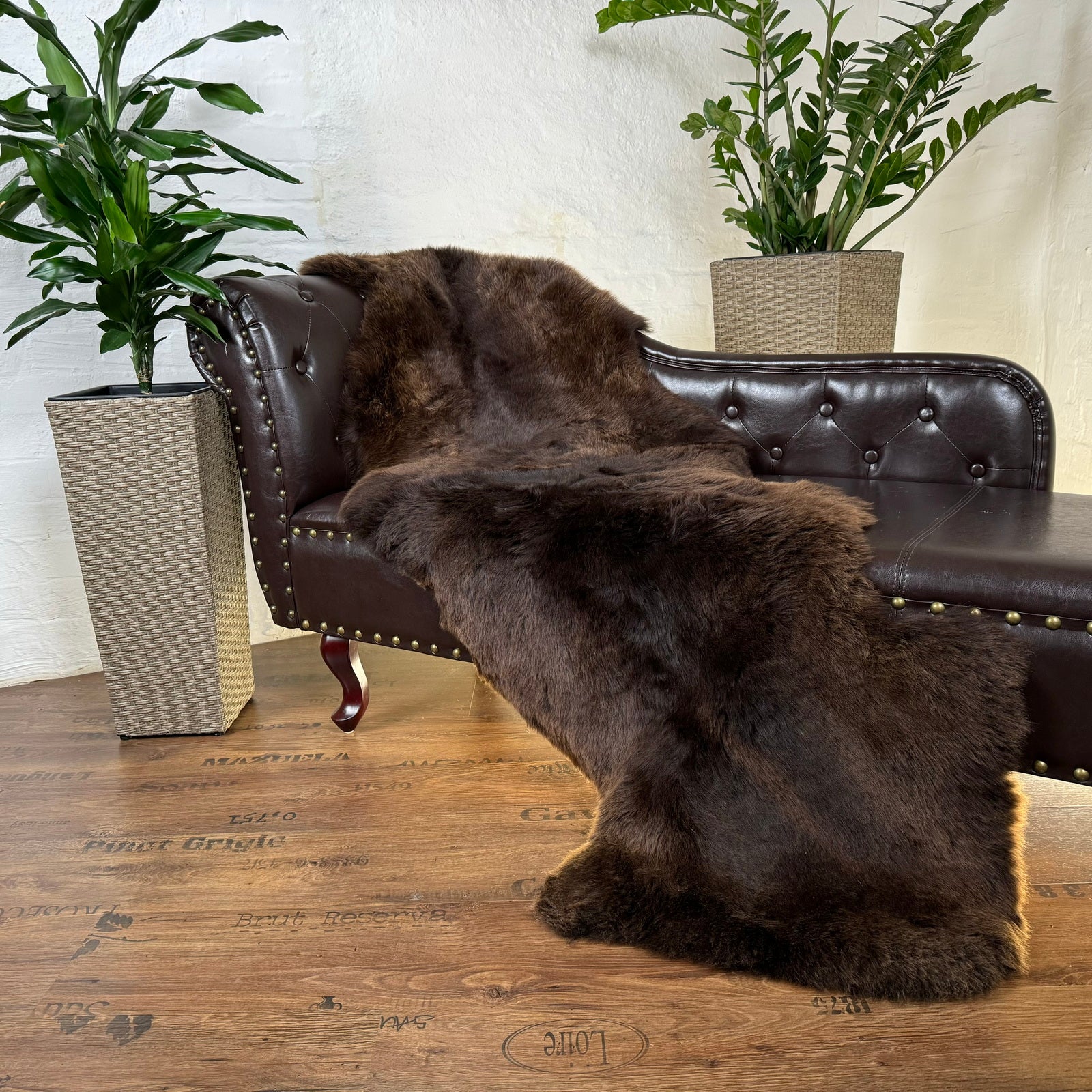 MEIWITT® Schaffellläufer braun